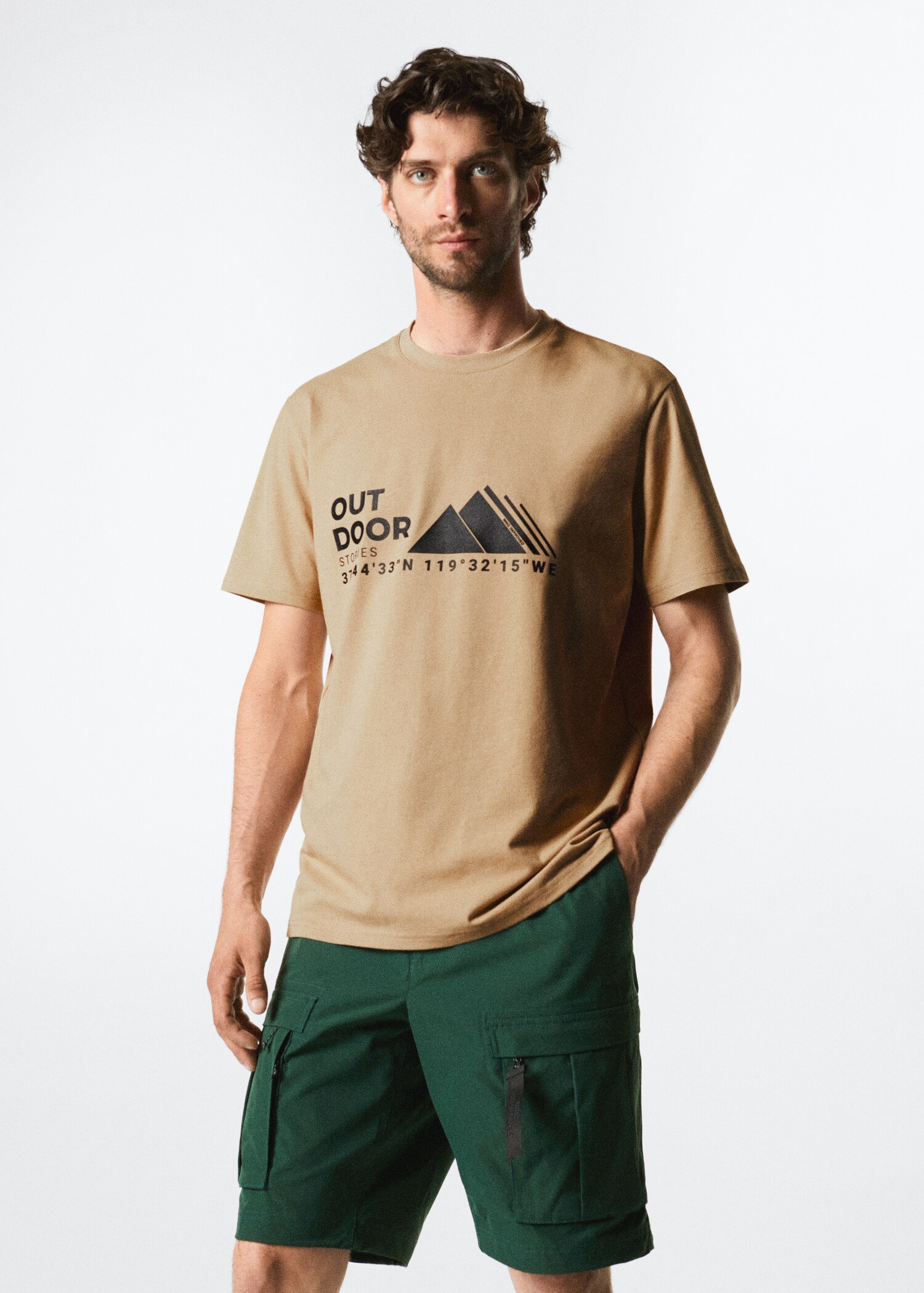 Printed breathable t-shirt - Medium plane