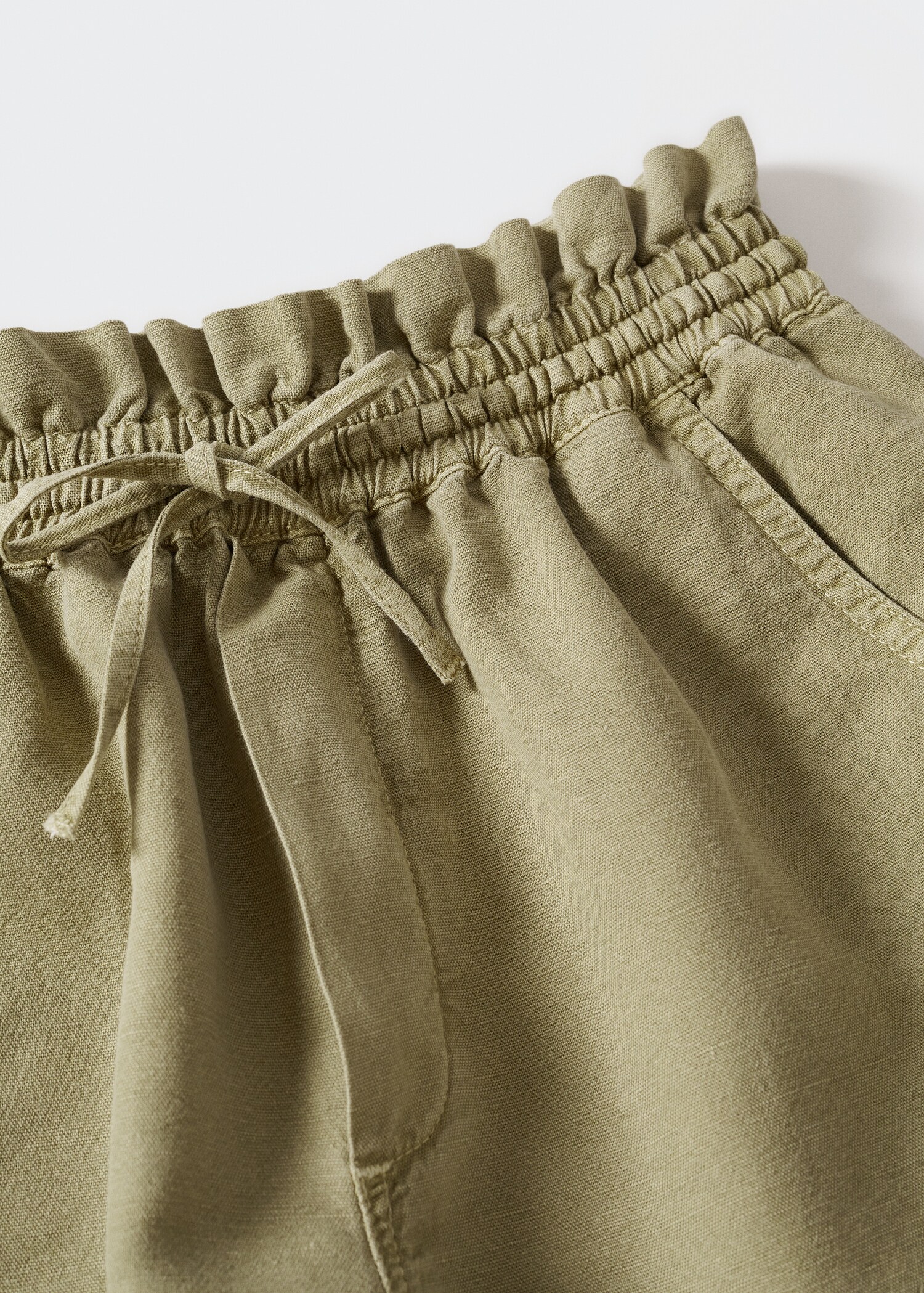 Cotton linen-blend shorts - Details of the article 8