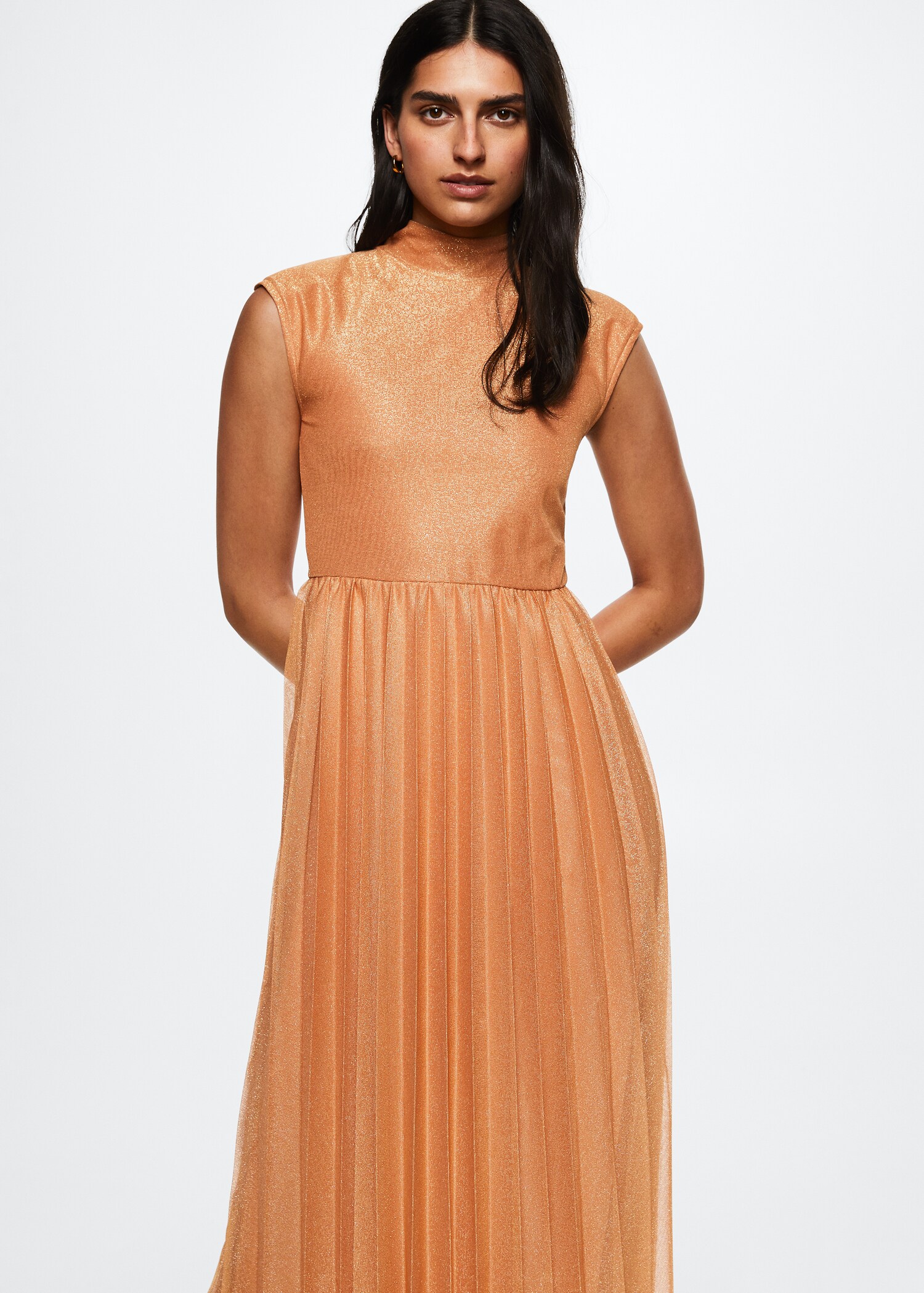 Robe plissée Lurex - Plan moyen