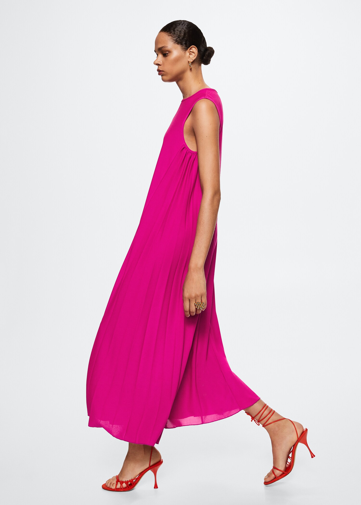 Pleated detail dress - Details of the article 1