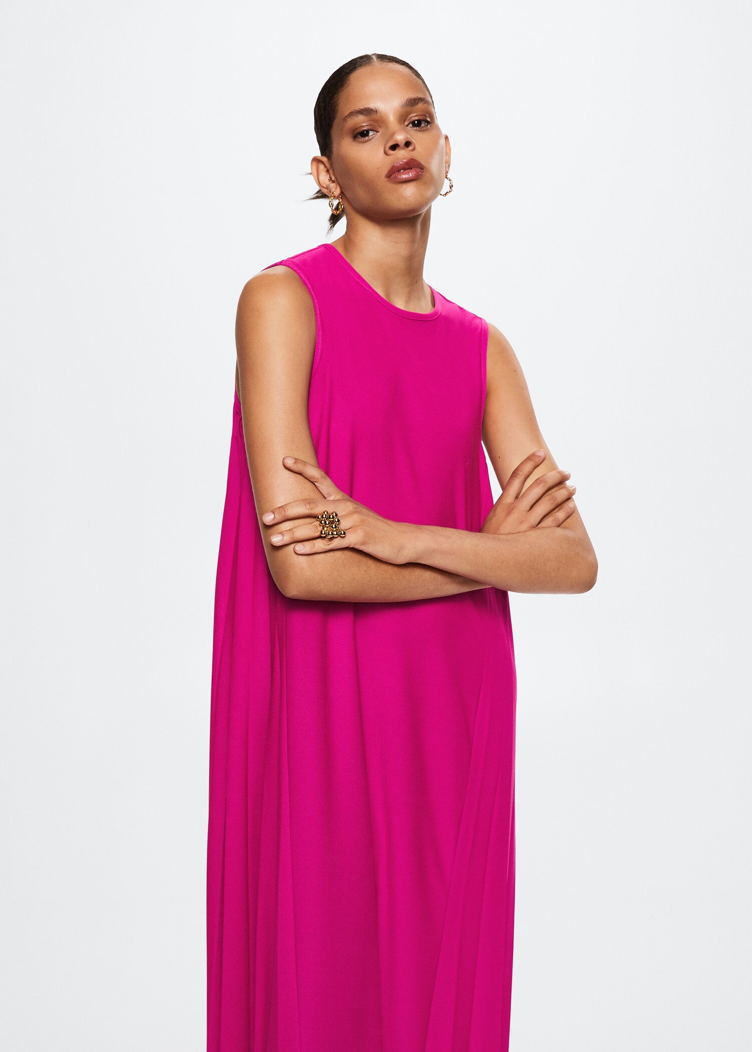 Pleated detail dress - Details of the article 2