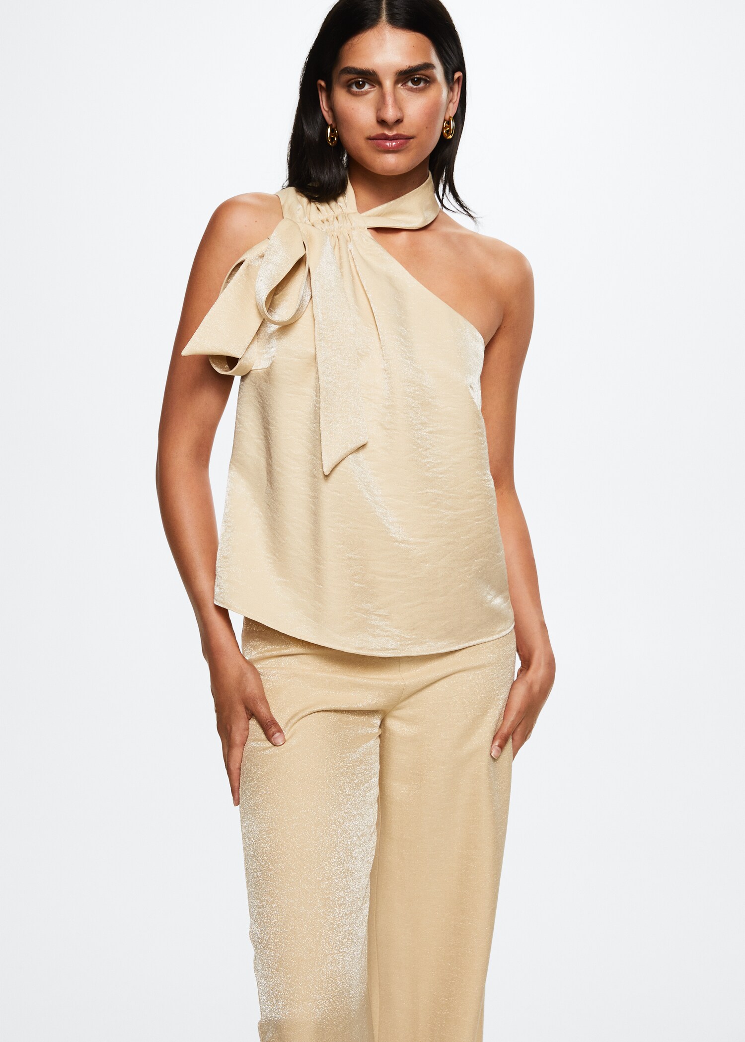 Flowy straight-fit trousers - Details of the article 1