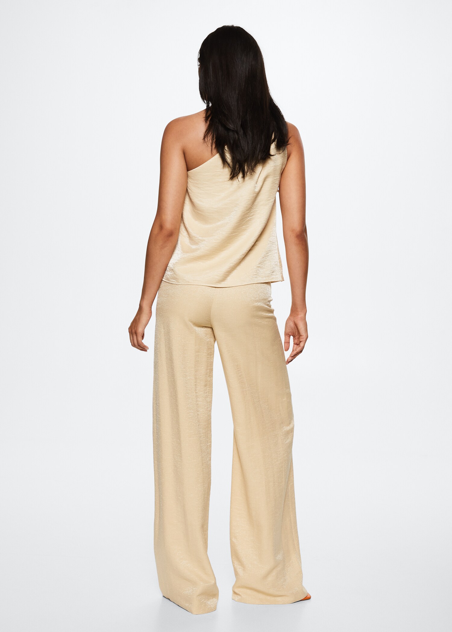 Flowy straight-fit trousers - Reverse of the article