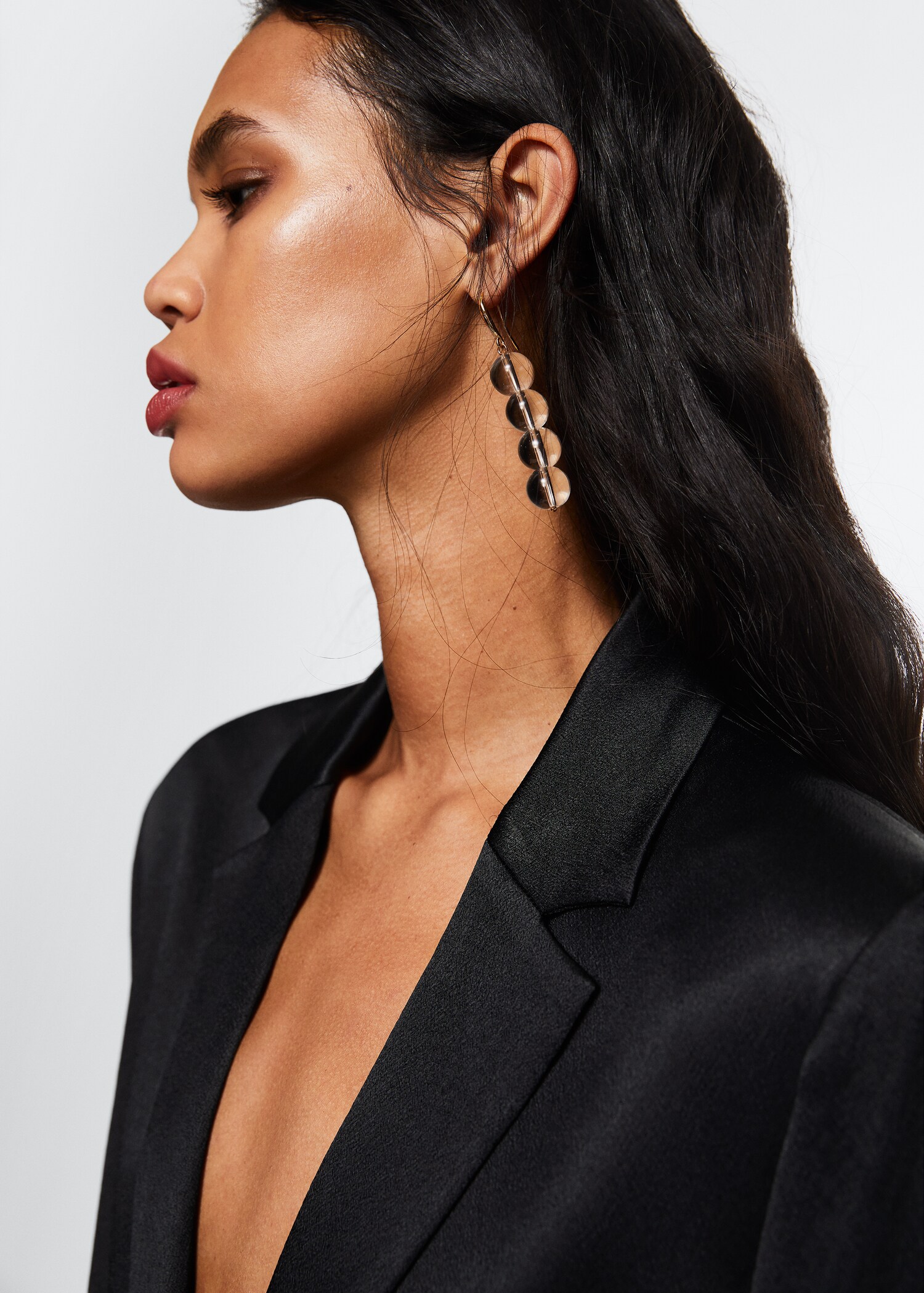 Satin-finish suit jacket - Details of the article 9