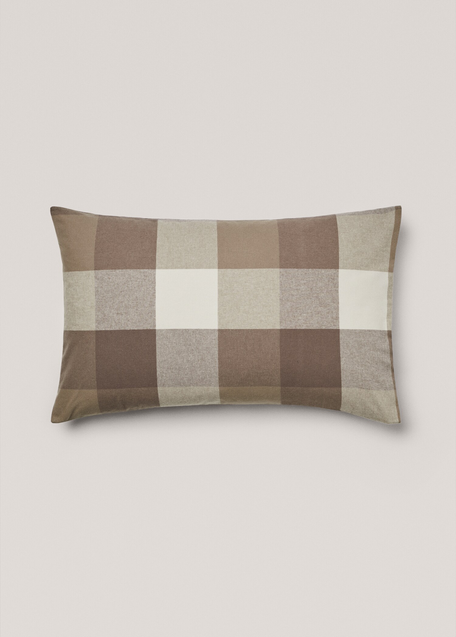 Funda de almohada franela cuadros 50x75cm (Pack de dos) - Artículo sin modelo