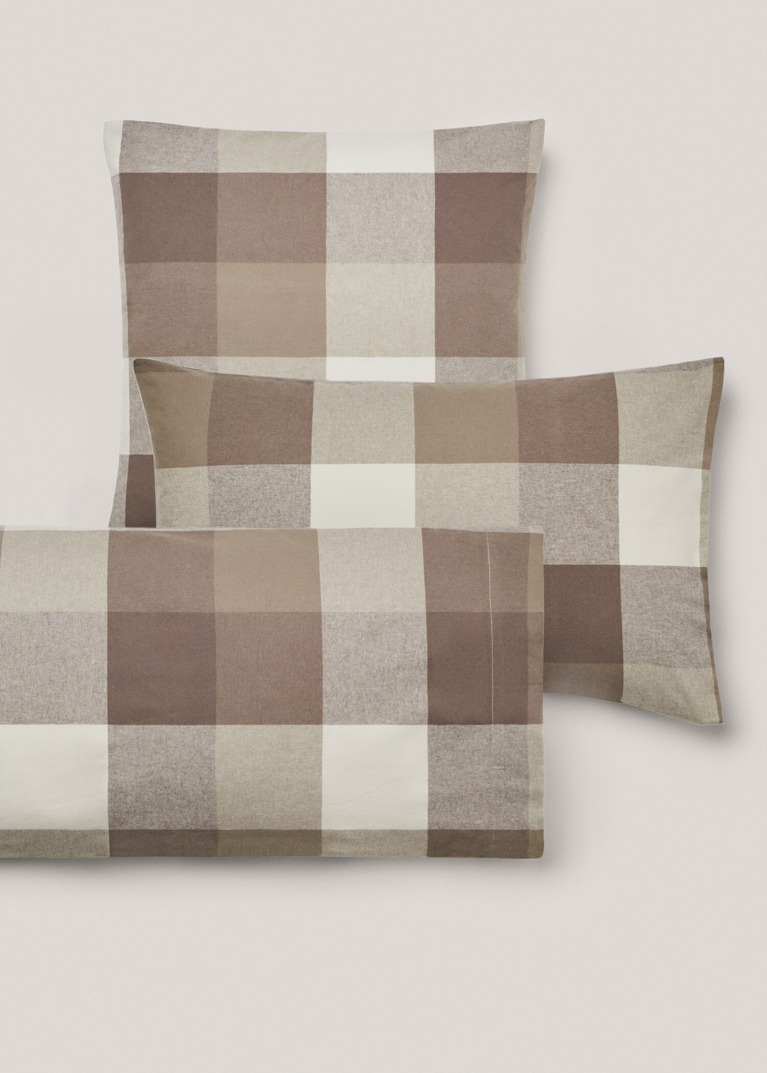 Funda de almohada franela cuadros 50x75cm (Pack de dos) - Detalle del artículo 5