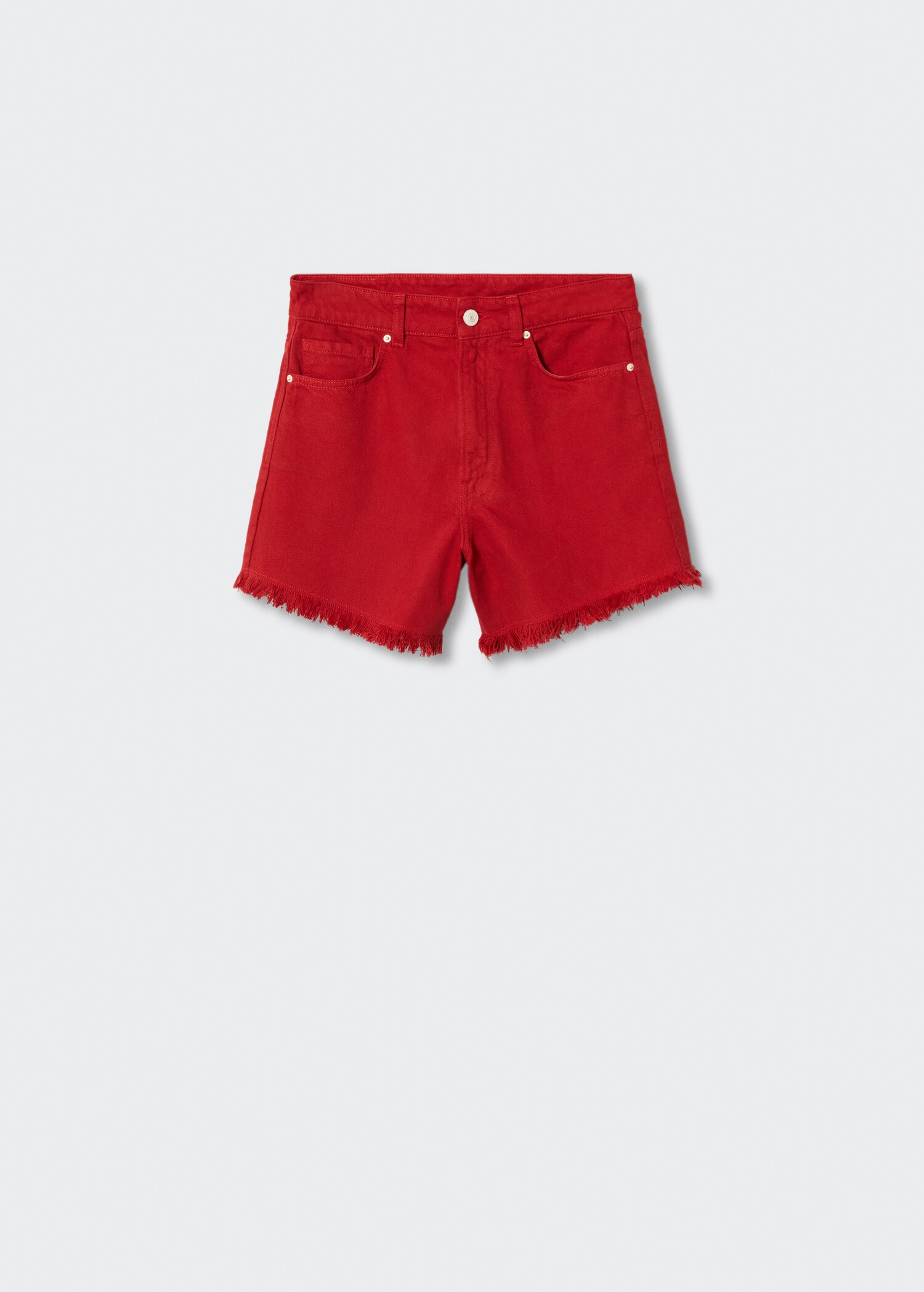 Frayed denim shorts - Article without model