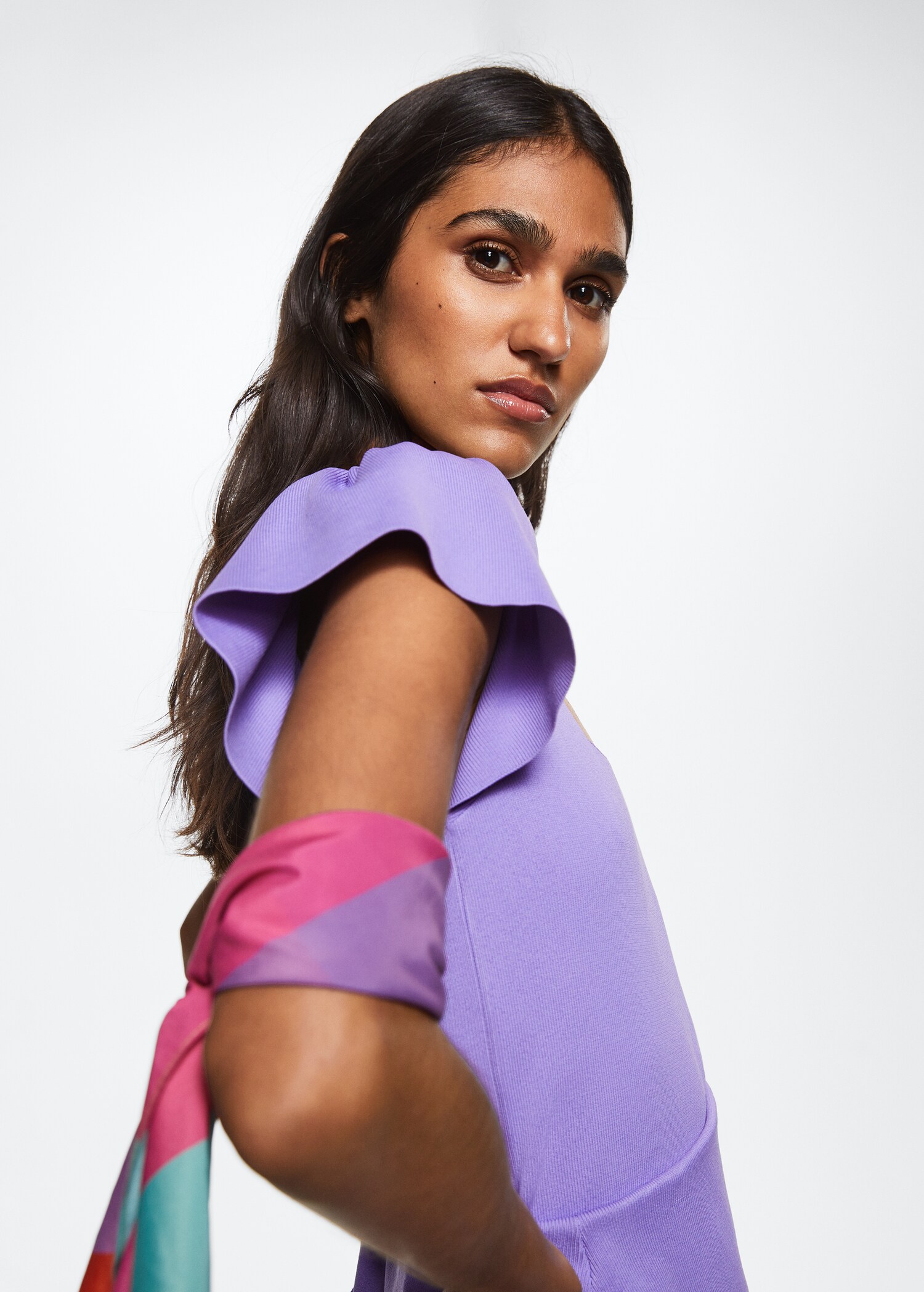 Ruffle knit top - Details of the article 1