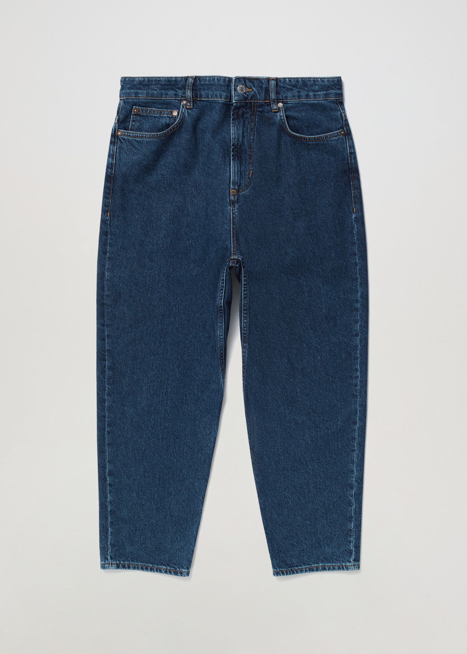Tapered loose cropped jeans - Details of the article 4