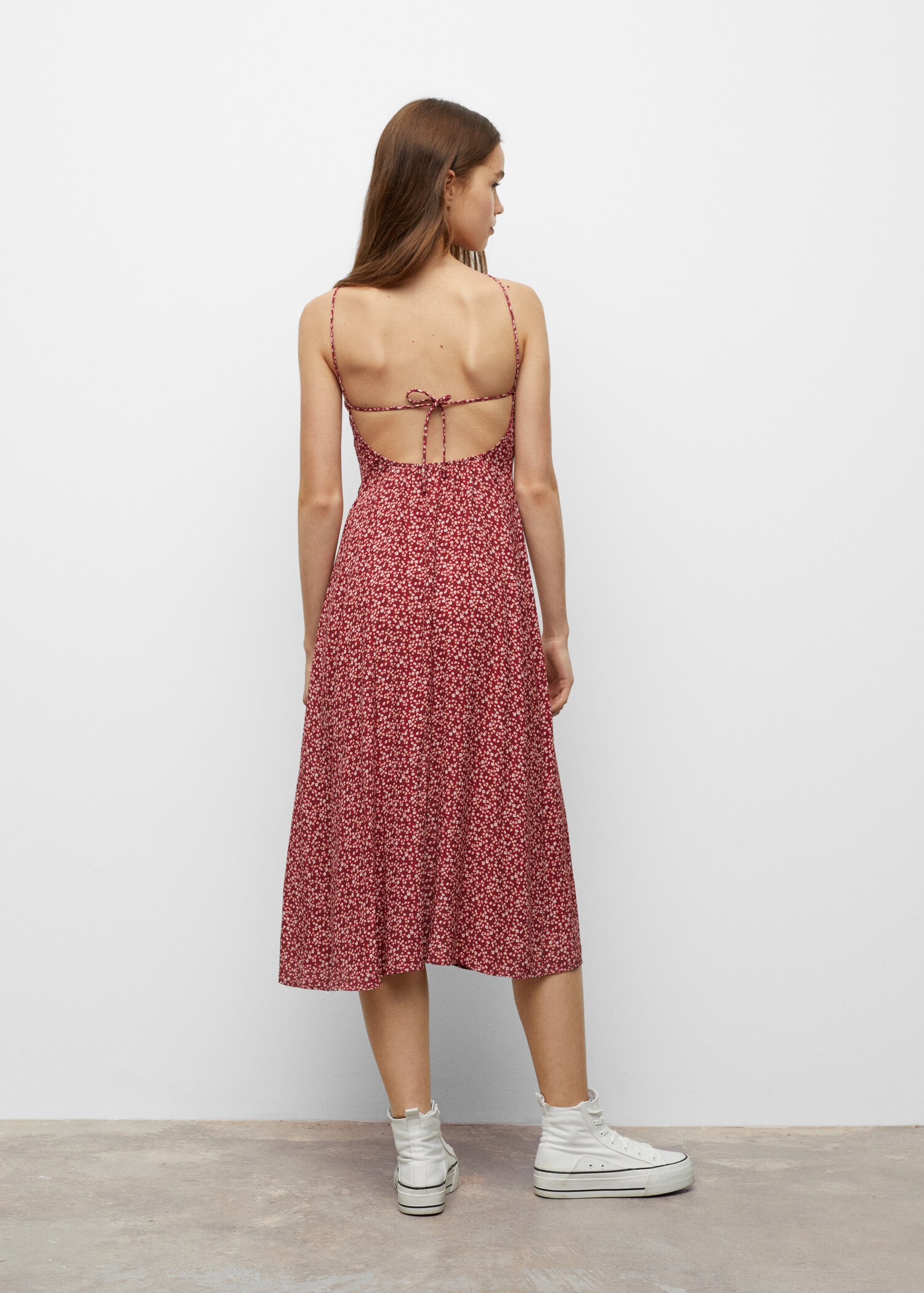 Floral print dress - Reverse of the article