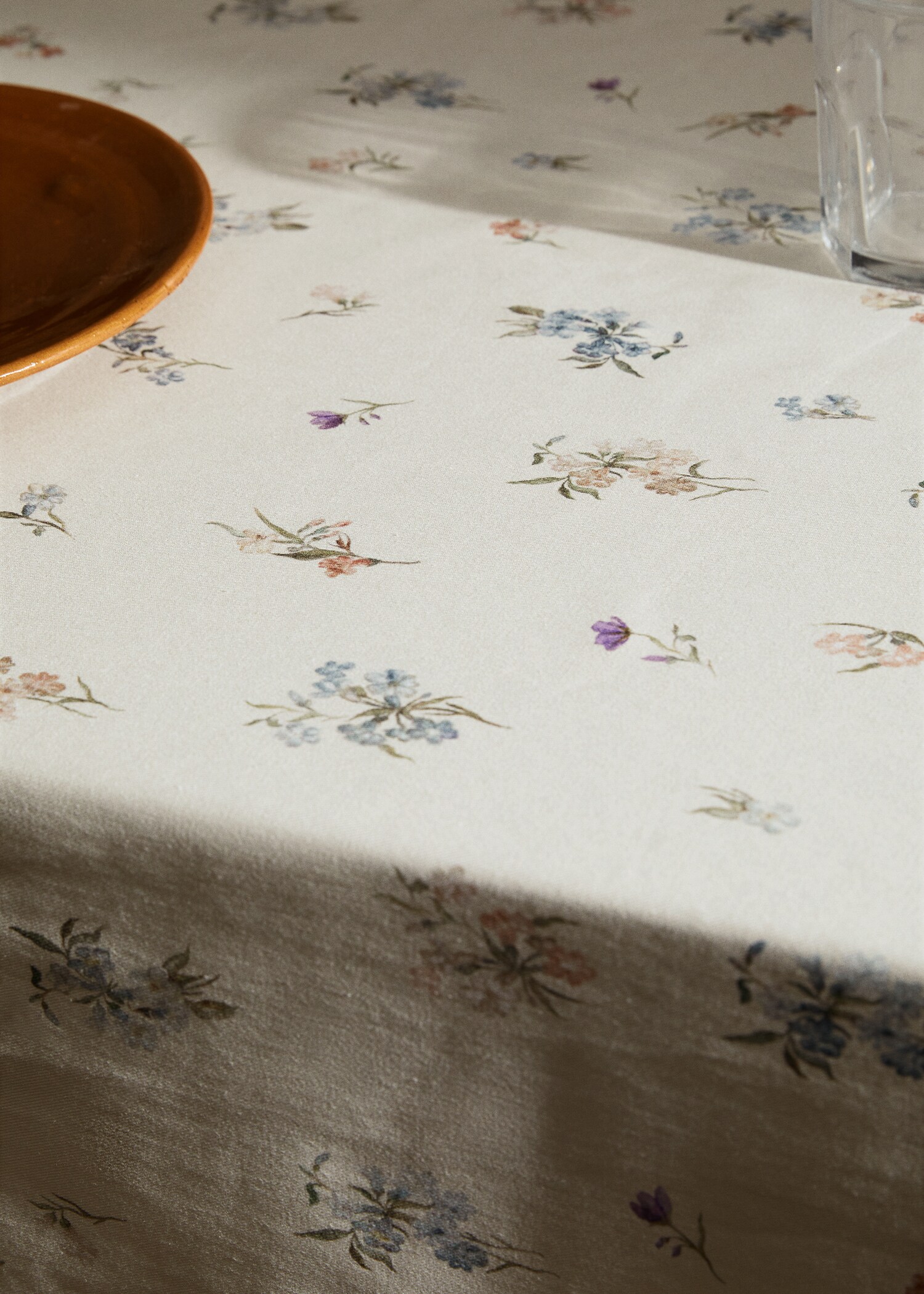 Baumwolltischdecke mit Blumenmuster 150 x 250 cm - Detail des Artikels 2
