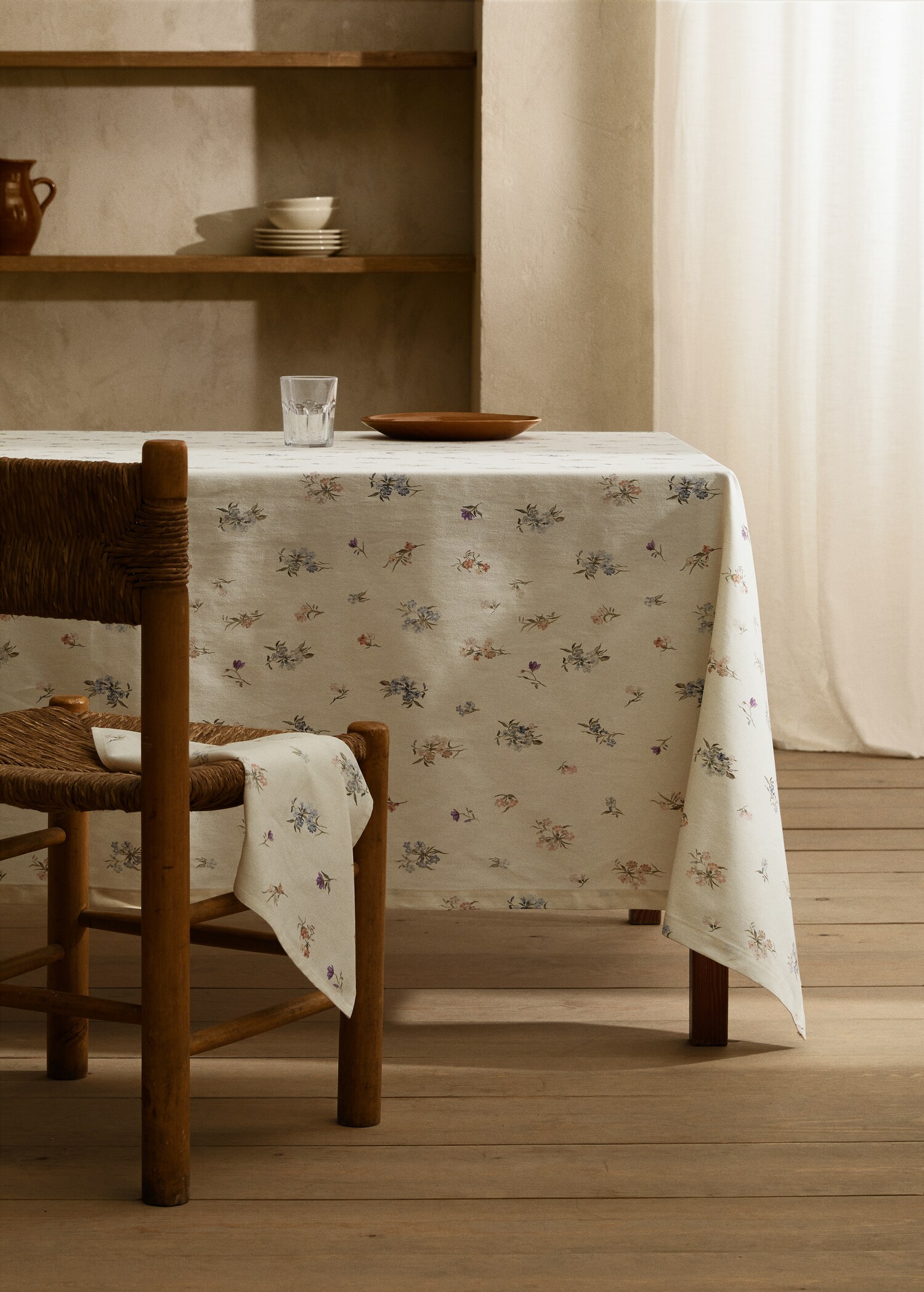 Baumwolltischdecke mit Blumenmuster 150 x 250 cm - Detail des Artikels 8