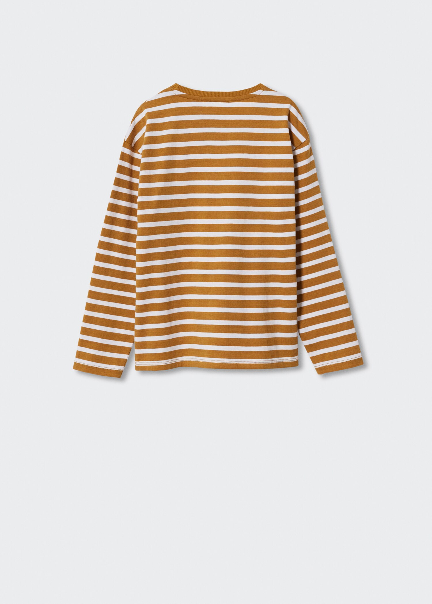 Gestreiftes Baumwoll-Shirt - Rückseite des Artikels