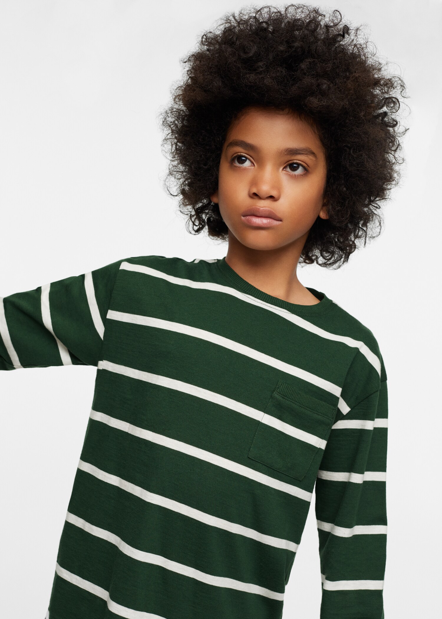 Gestreiftes Baumwoll-Shirt - Detail des Artikels 2