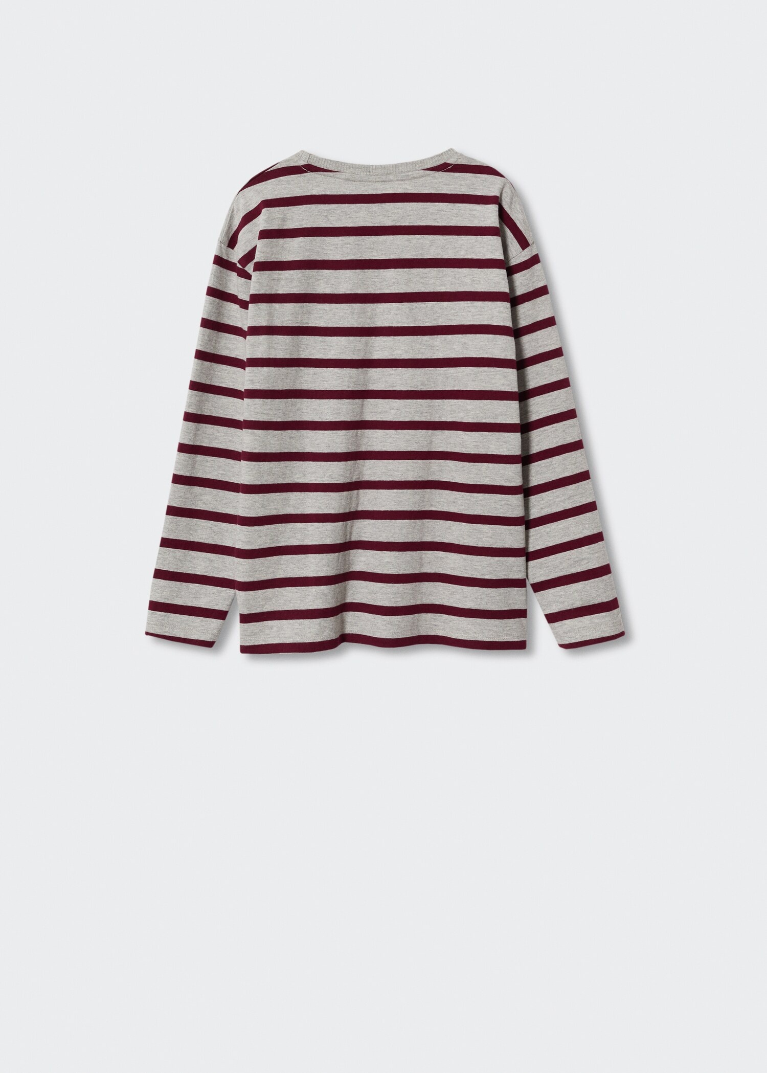 Striped cotton T-shirt - Reverse of the article