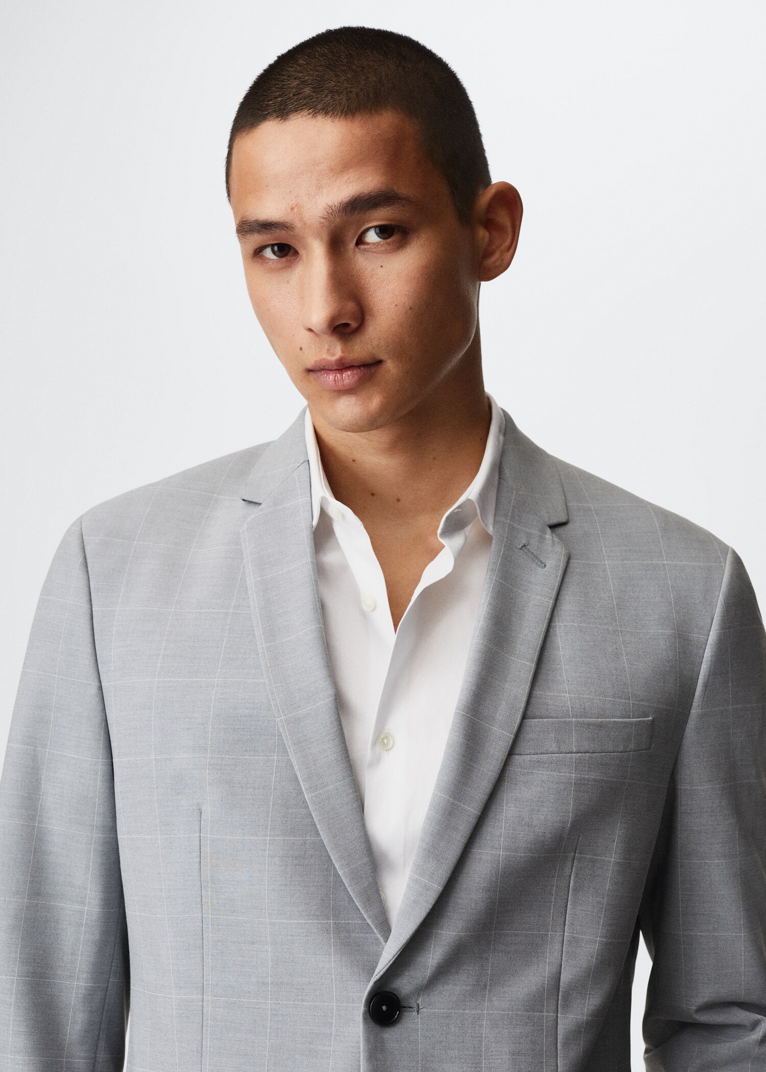 Veste costume super slim fit carreaux - Détail de l'article 1