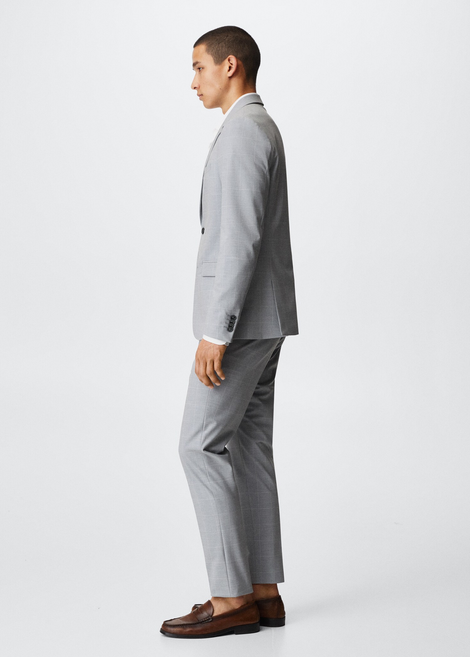 Veste costume super slim fit carreaux - Détail de l'article 2