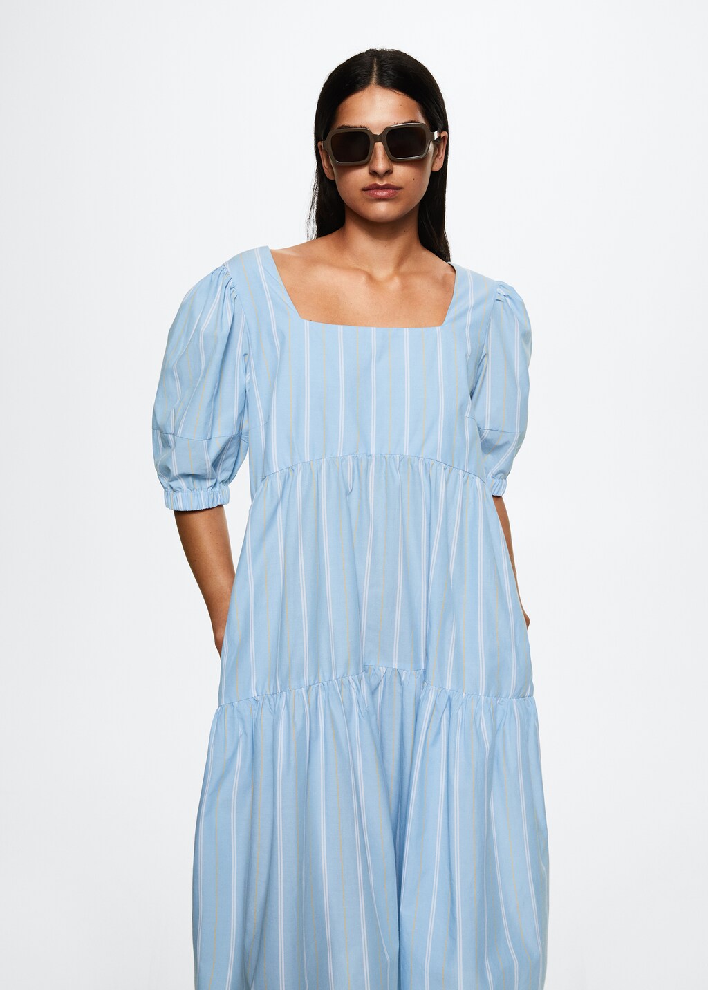 Striped cotton dress Women MANGO China