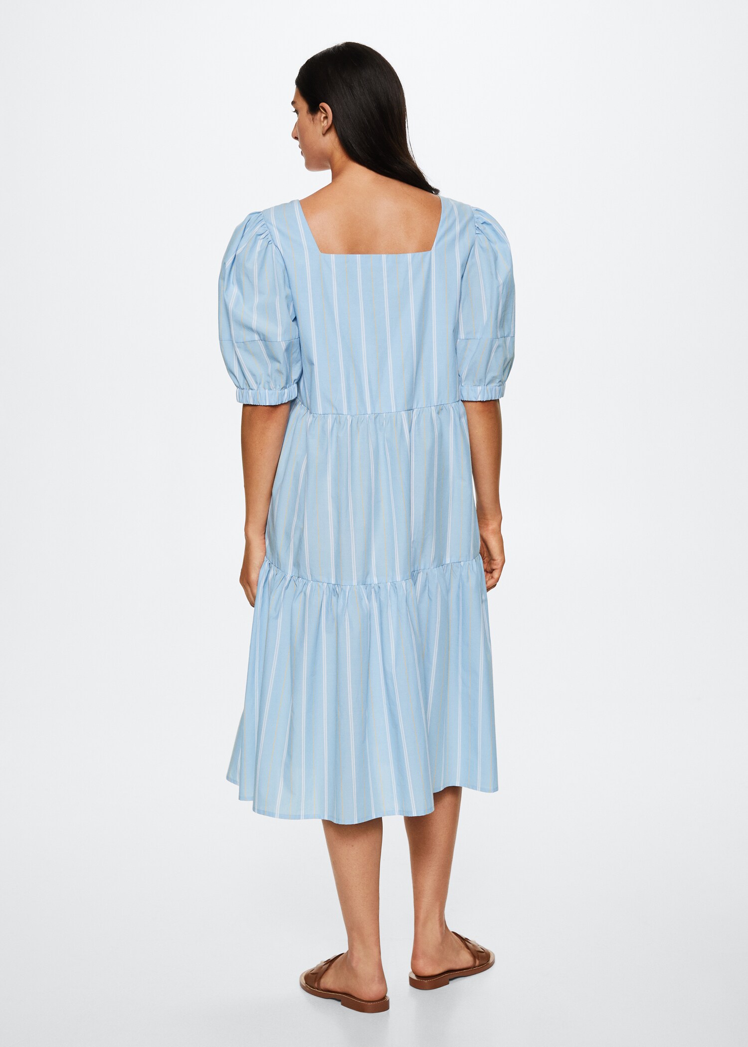 Vestido algodón rayas - Reverso del artículo