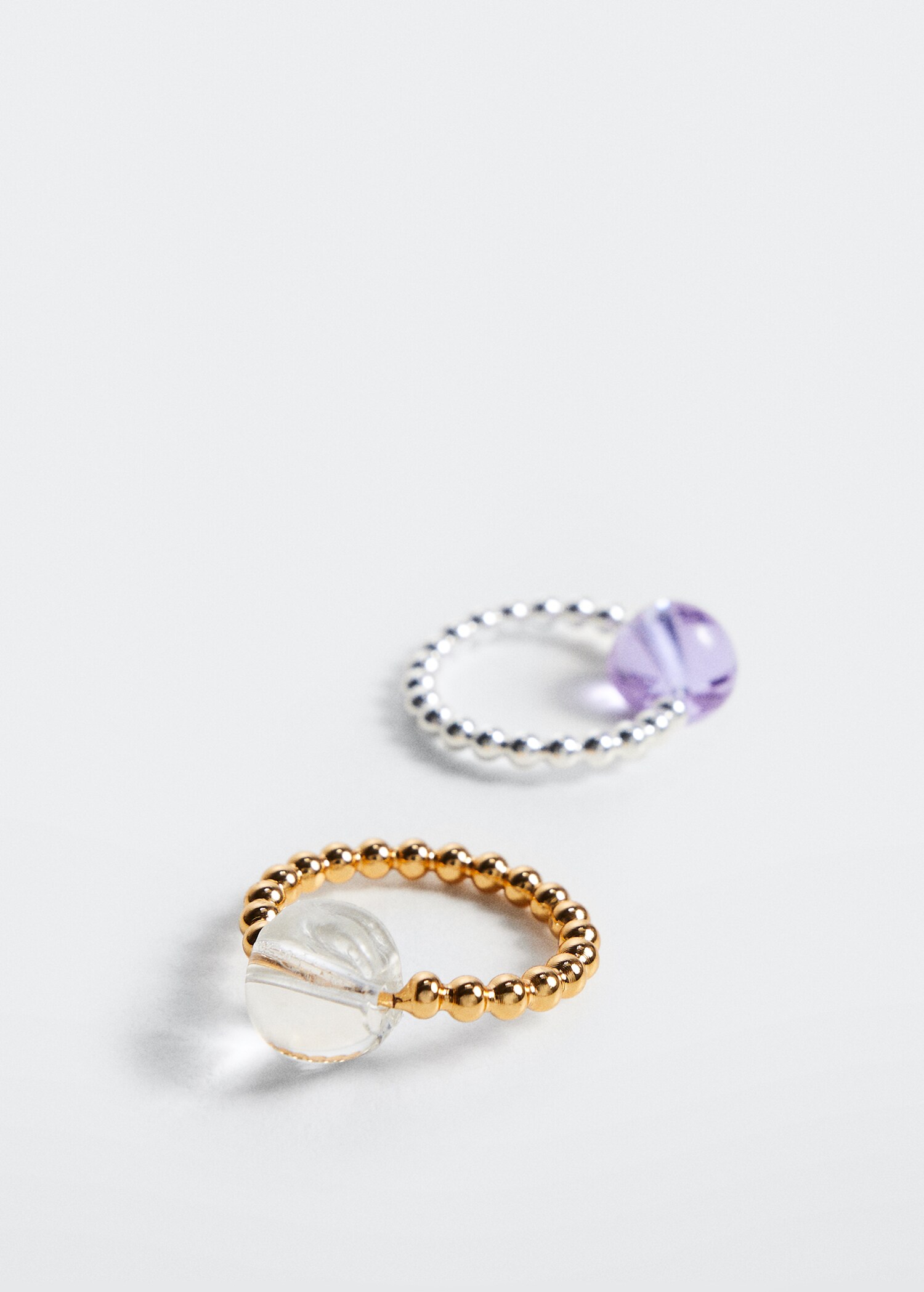 Set bagues cristal - Plan moyen
