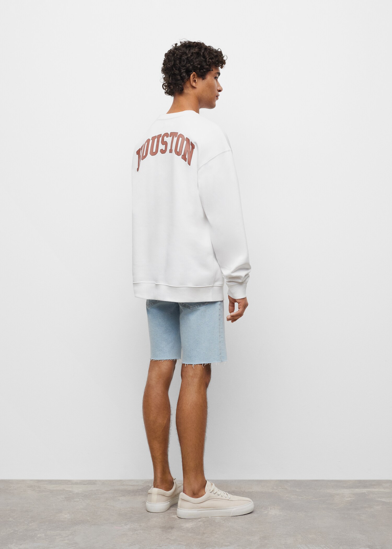 Message cotton sweatshirt - Reverse of the article