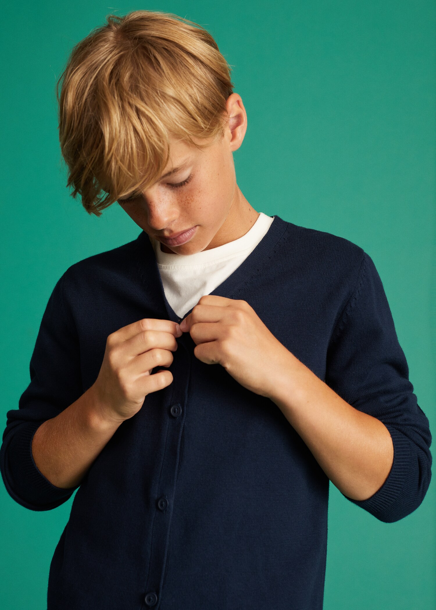 Cotton-blend cardigan - Details of the article 1