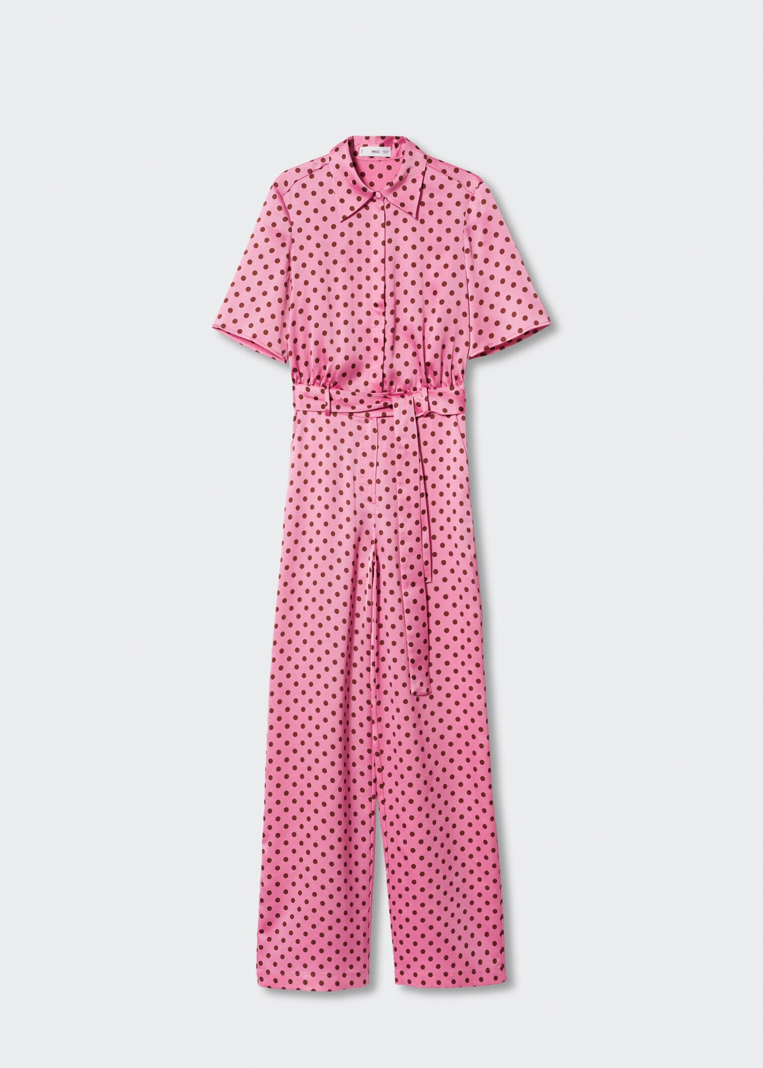 Polka-dot belt jumpsuit - Article without model