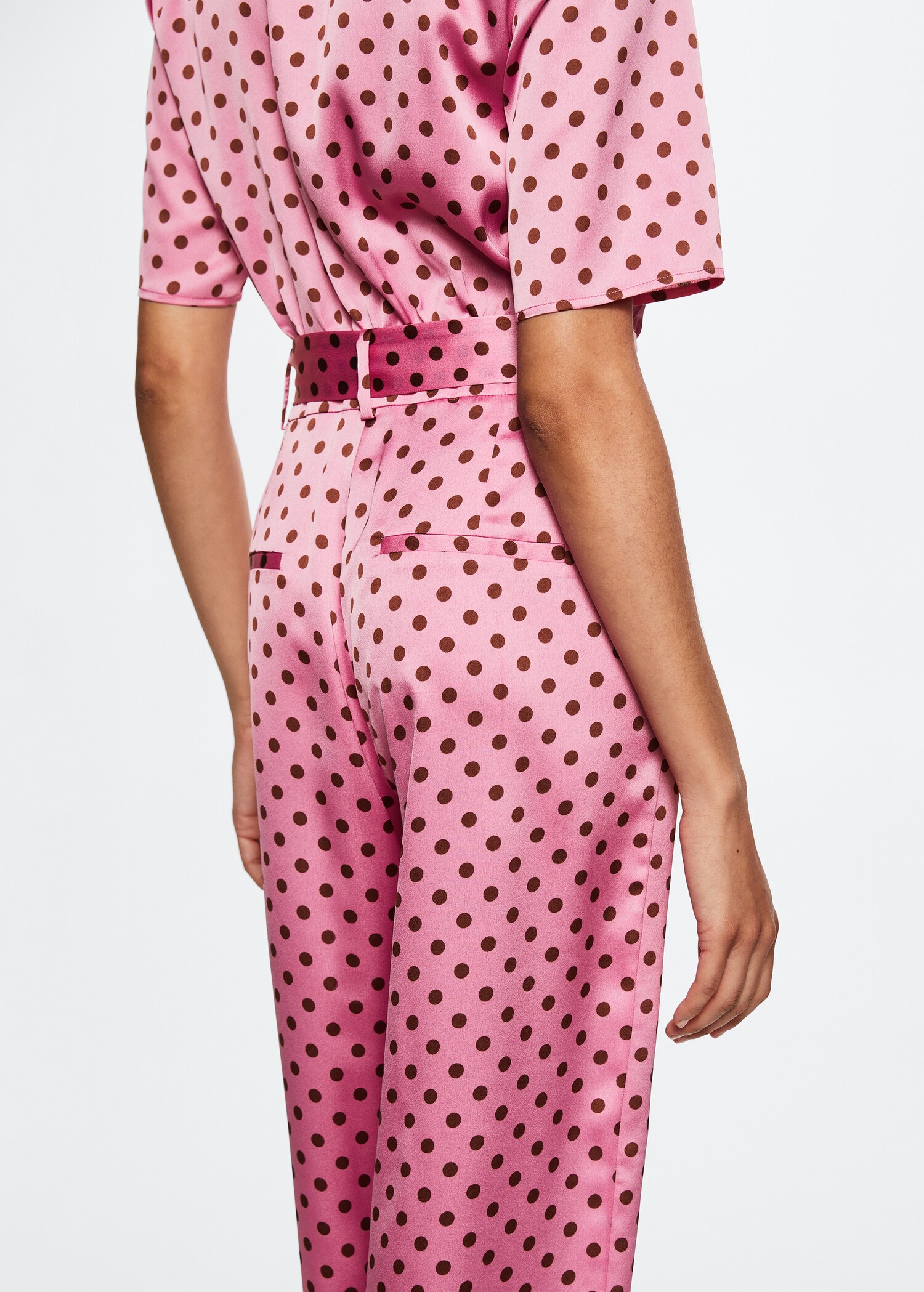 Polka-dot belt jumpsuit - Details of the article 6