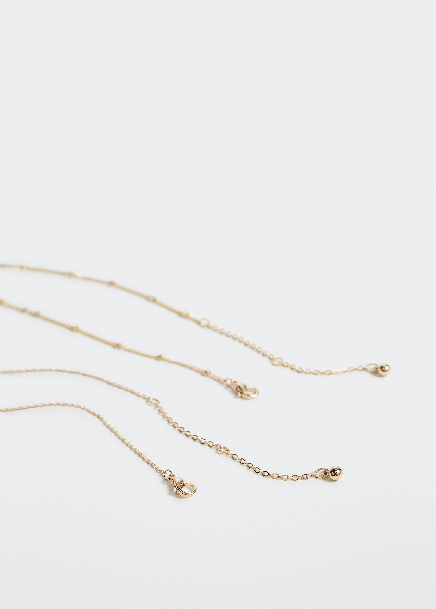 Bead chain necklace - Medium plane