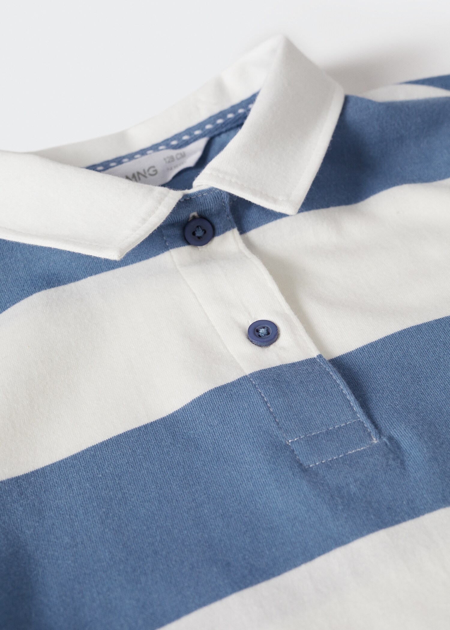 Striped cotton polo shirt - Details of the article 8