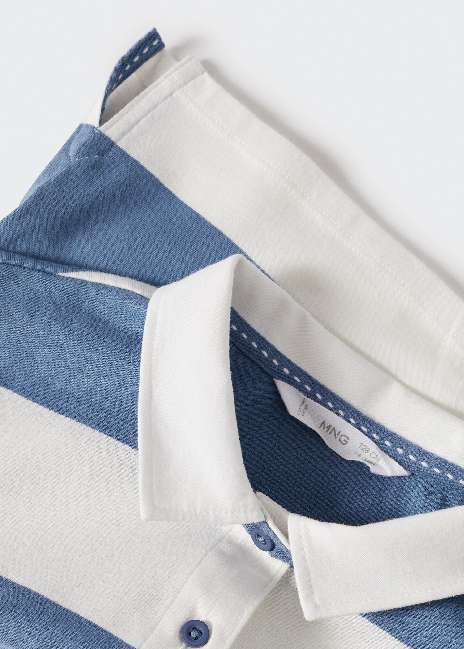 Striped cotton polo shirt - Details of the article 9