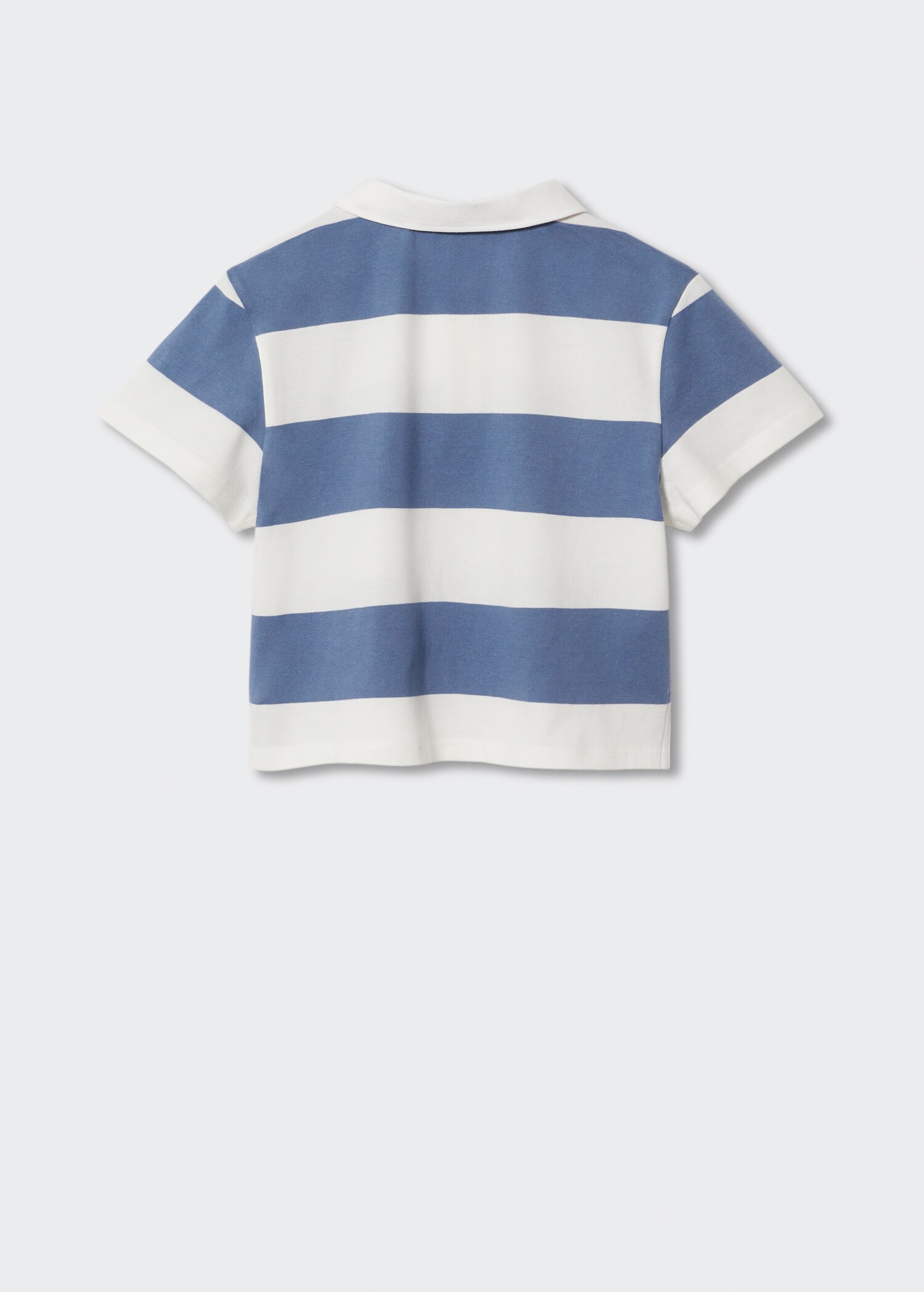 Striped cotton polo shirt - Reverse of the article