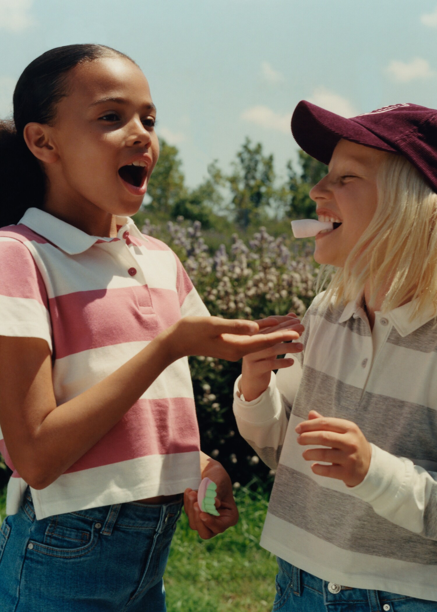 Striped cotton polo shirt - Details of the article 5
