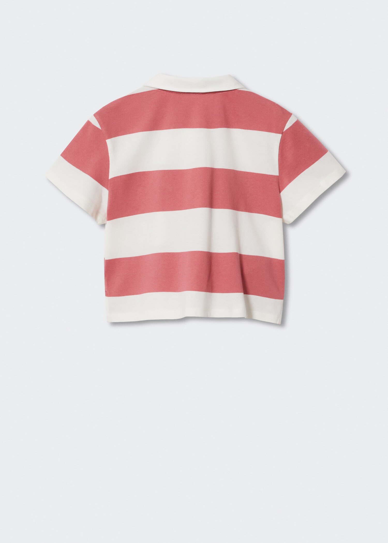 Striped cotton polo shirt - Reverse of the article