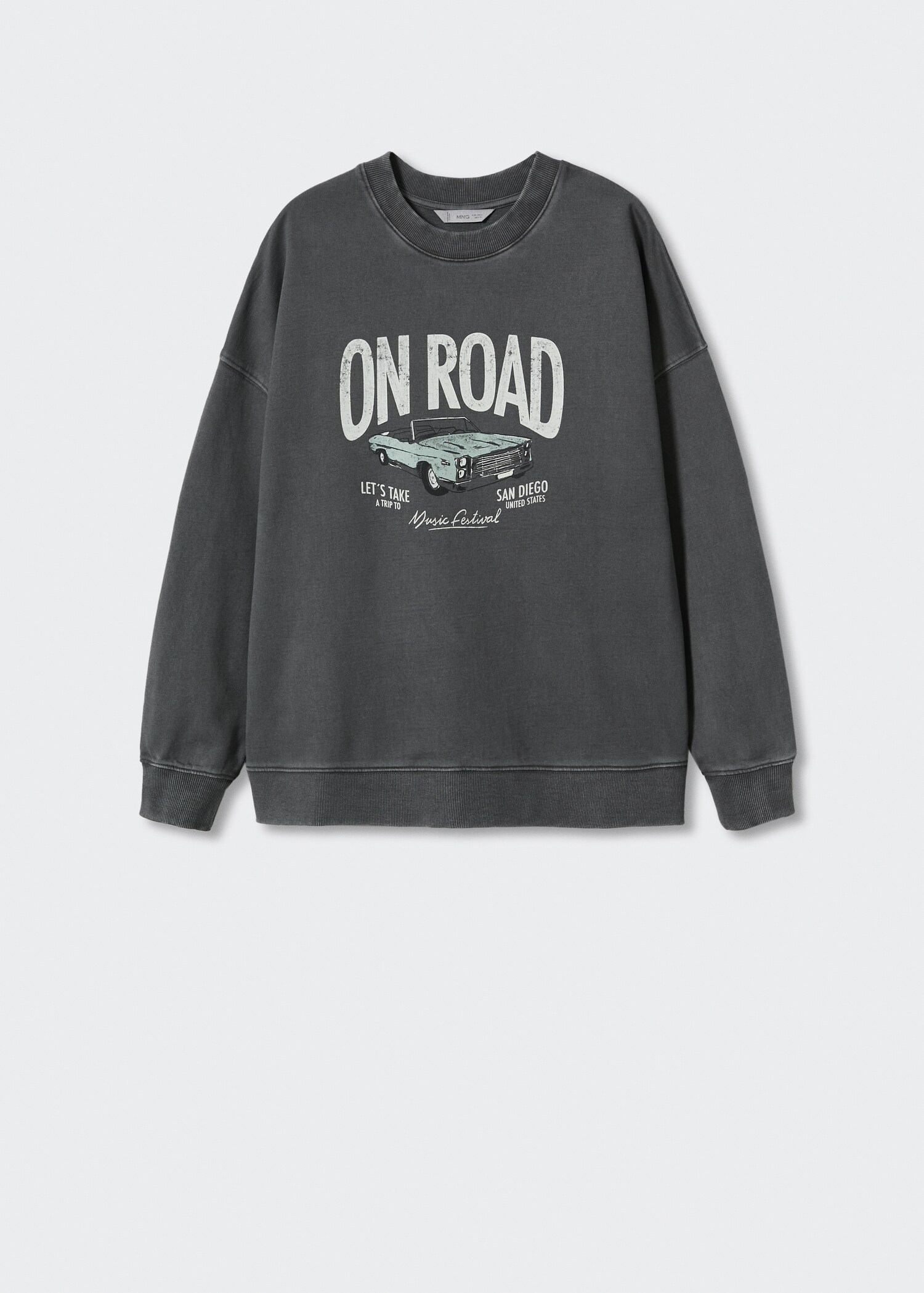 Printed cotton sweatshirt - Article without model
