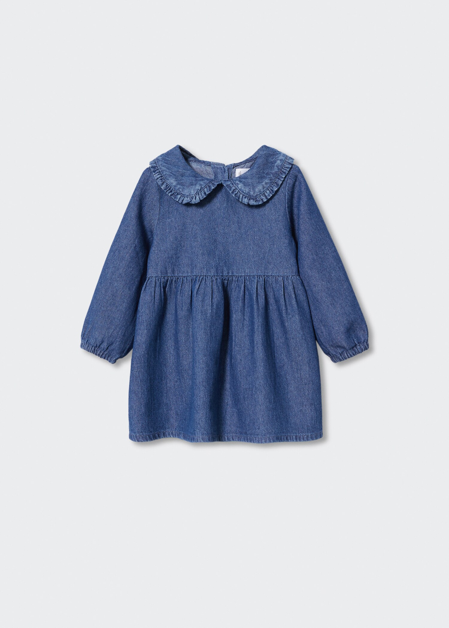 Vestido denim cuello babydoll - Artículo sin modelo