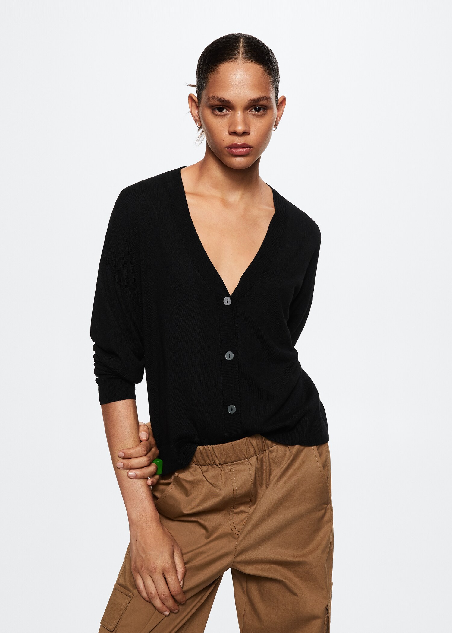 Feiner Strickcardigan - Mittlere Ansicht