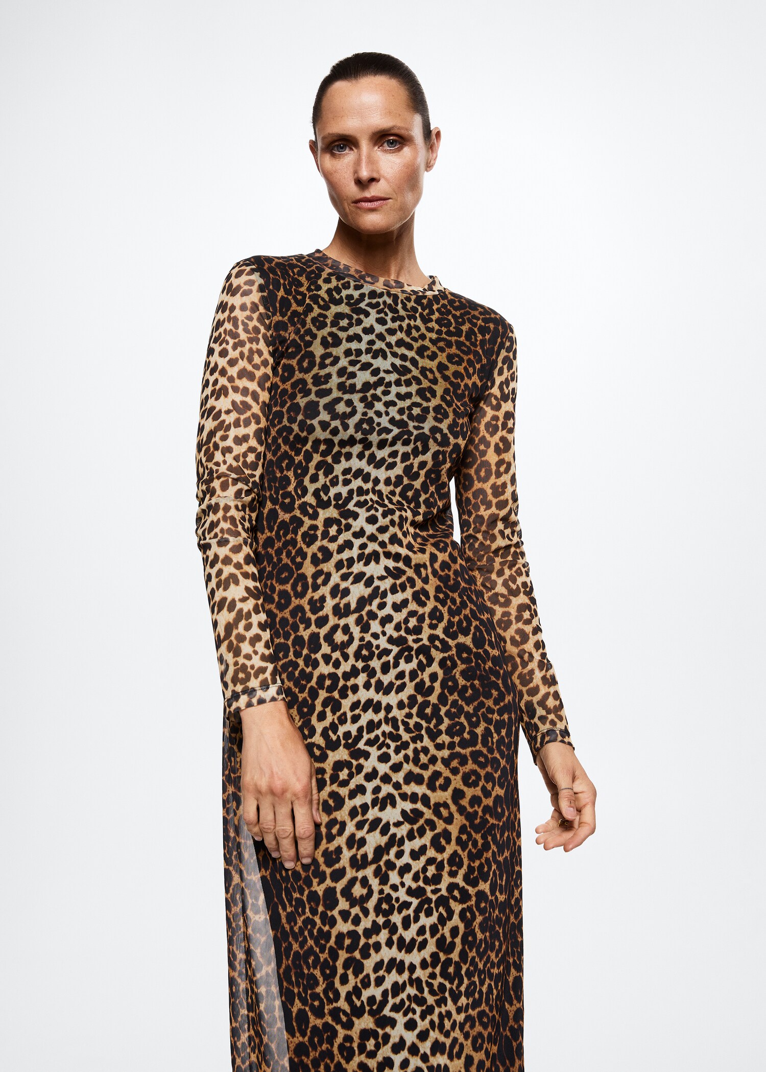 Robe en imprimé animal - Plan moyen