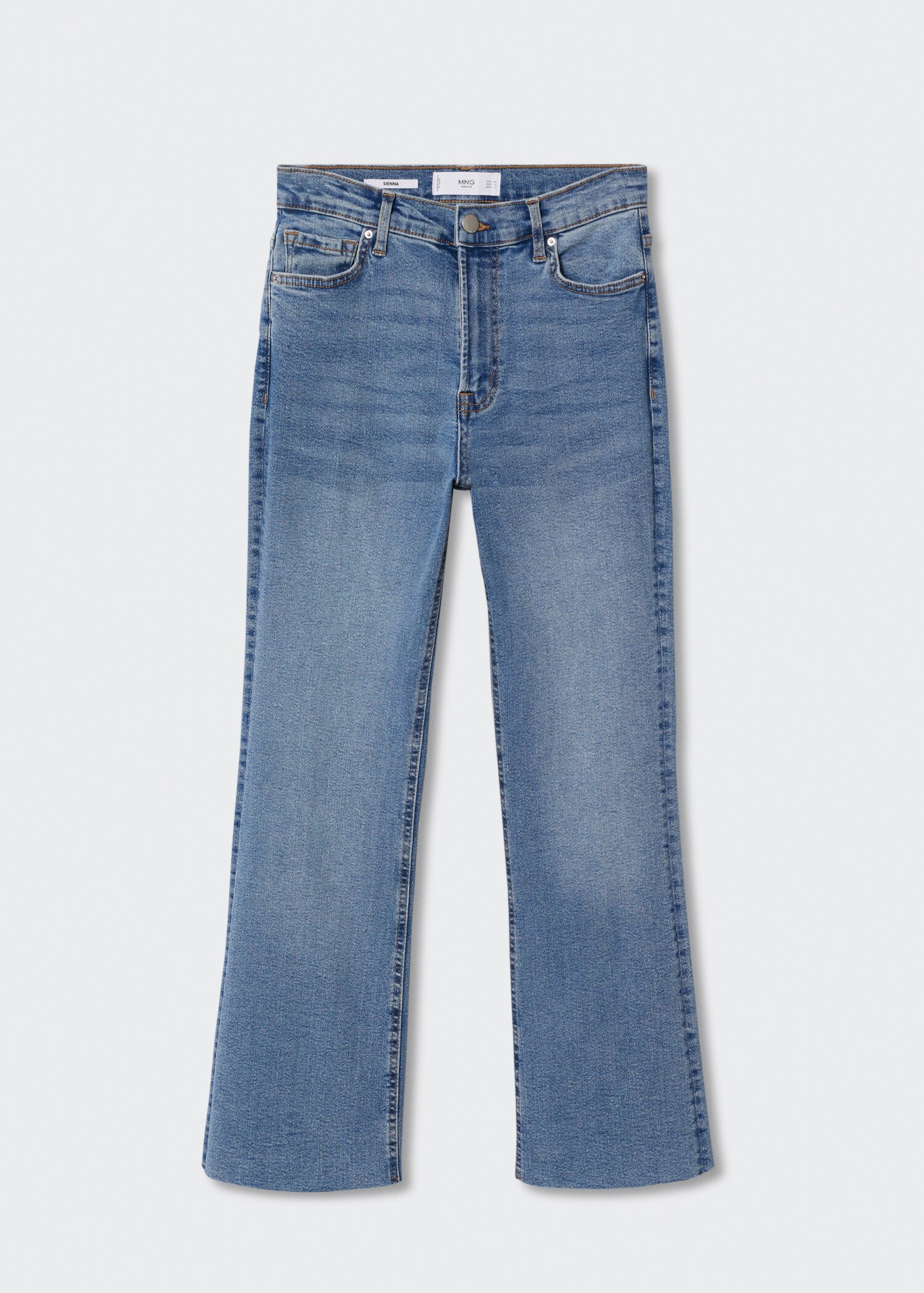 Джинсы bootcut с завышенной талией - Изделие без модели