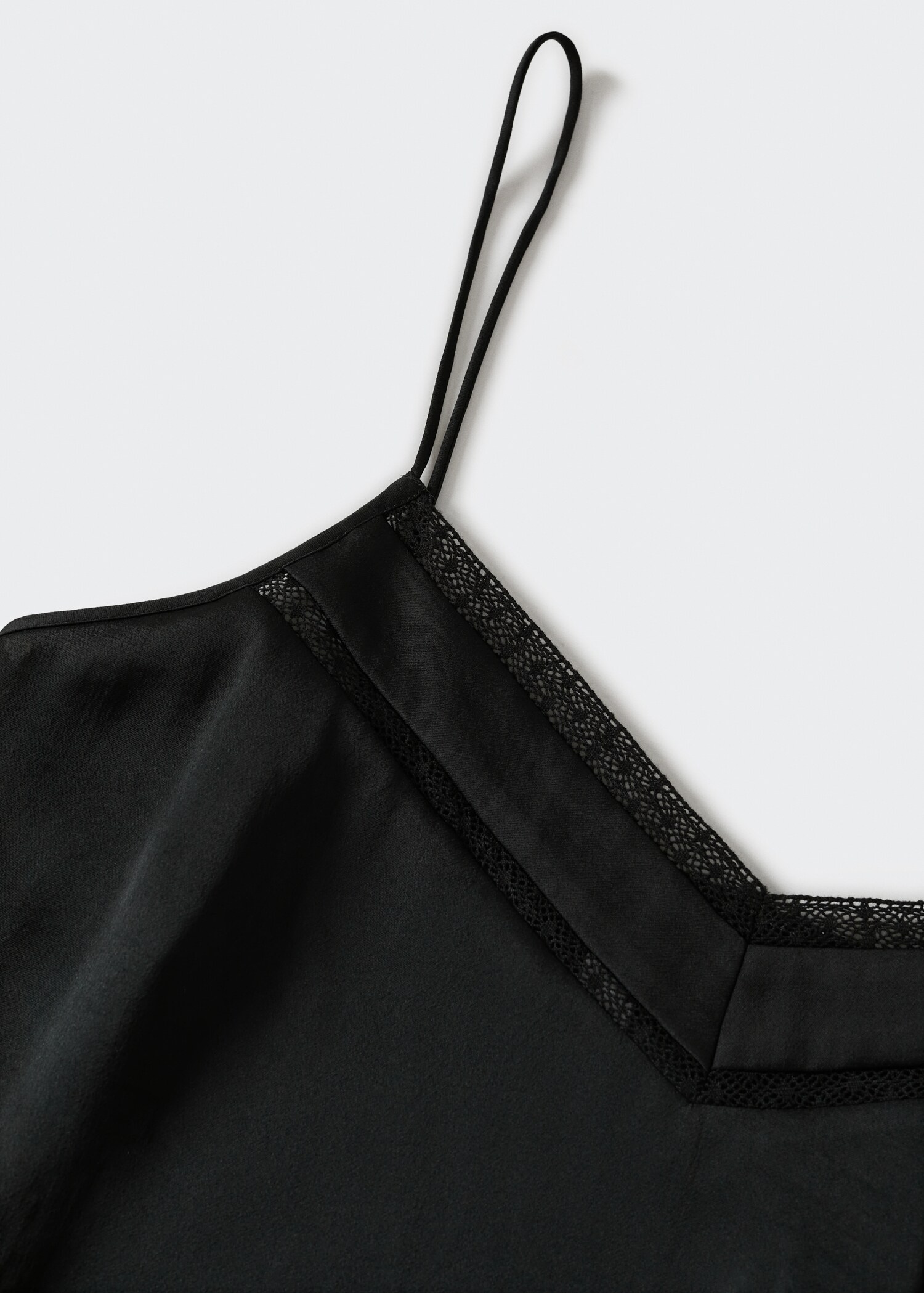 Satin lace top - Details of the article 7