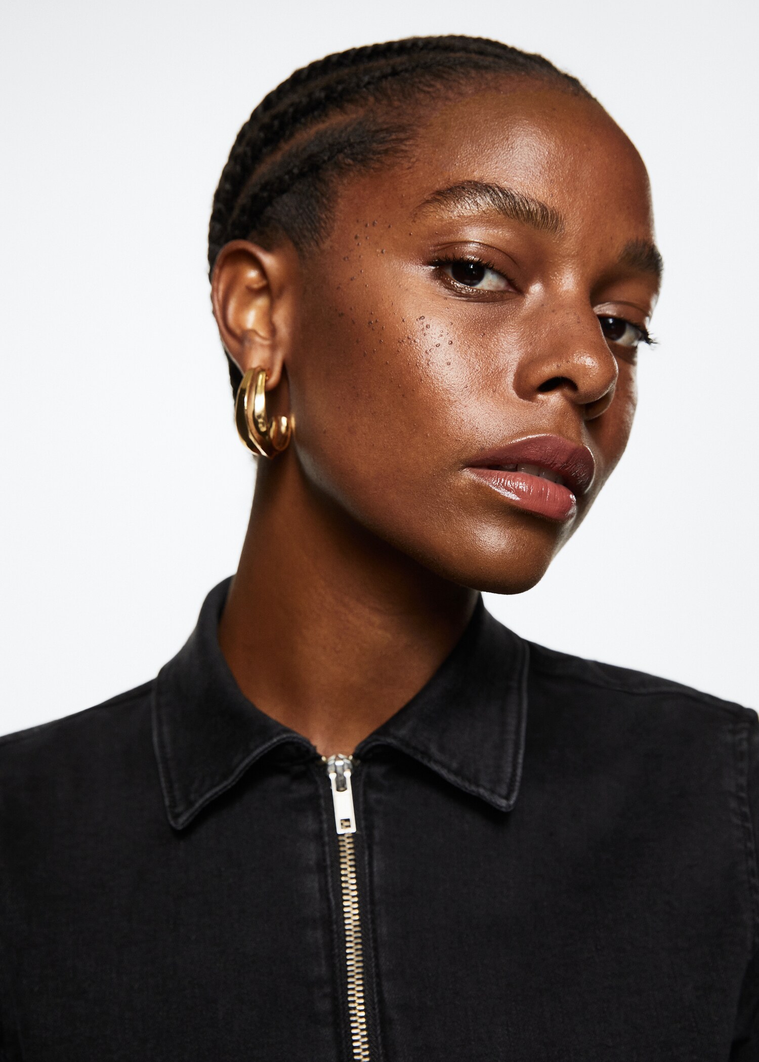 Long denim jumpsuit - Details of the article 1