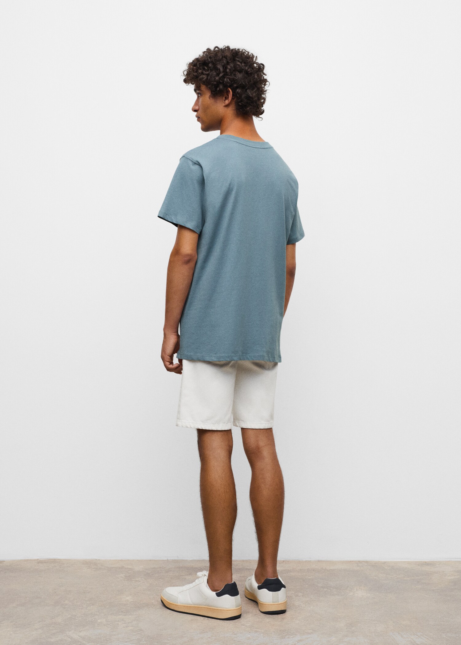 Camiseta algodón mensaje - Reverso del artículo