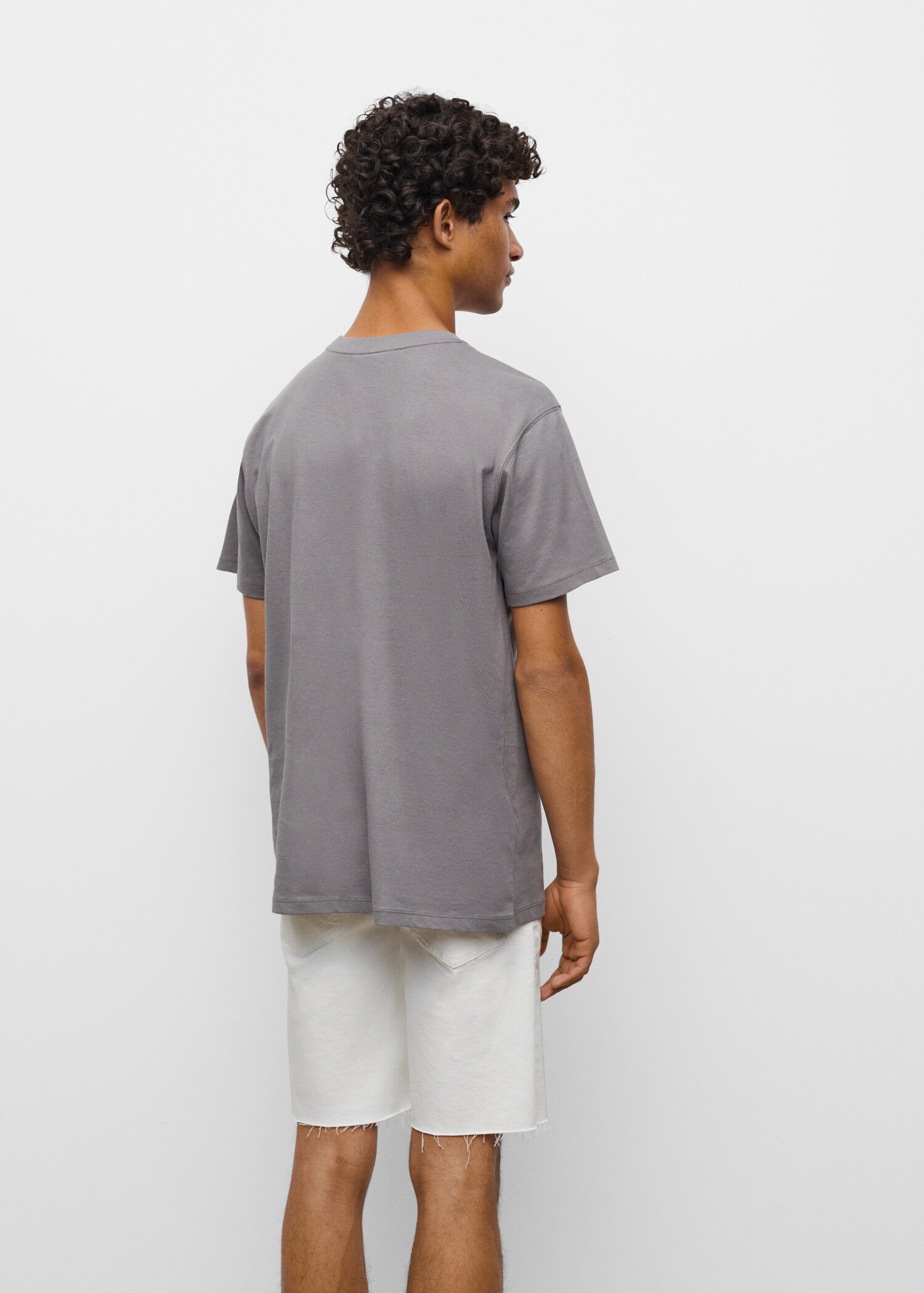 Camiseta algodón mensaje - Reverso del artículo
