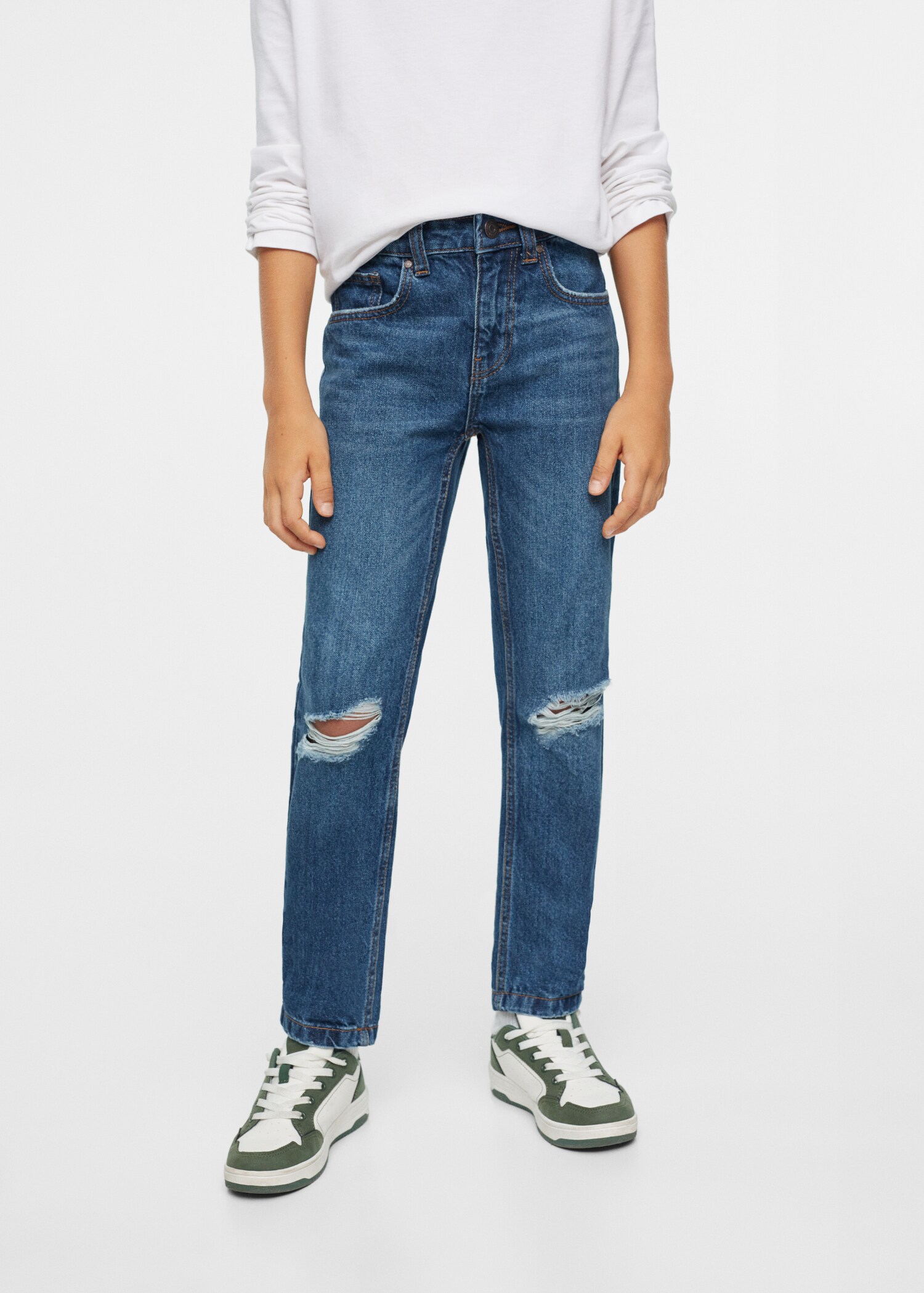 Dad decorative ripped jeans - Details of the article 1