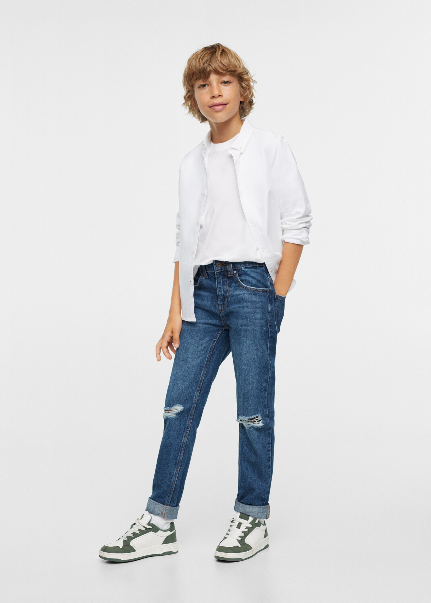 Dad decorative ripped jeans - Details of the article 4