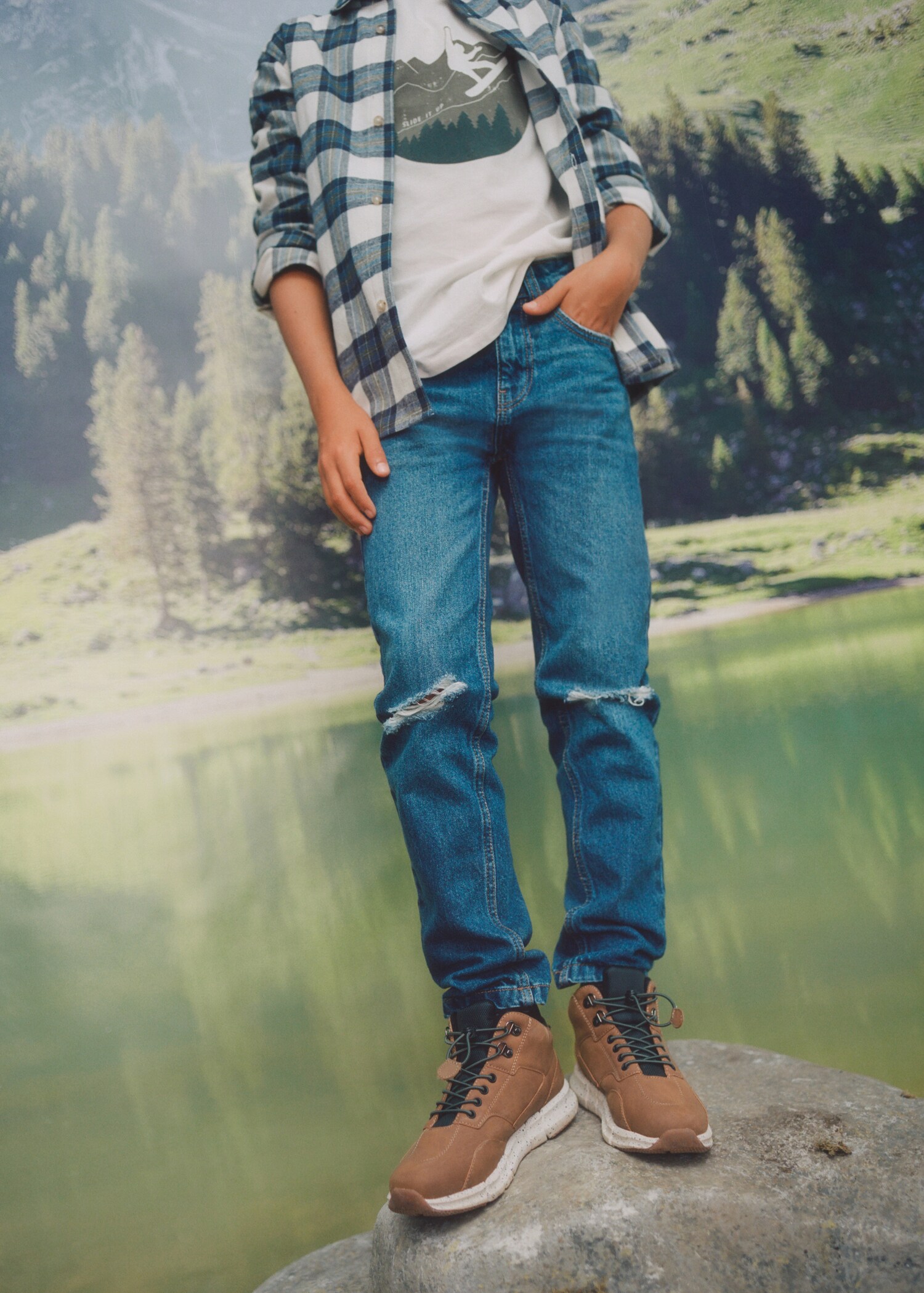 Dad decorative ripped jeans - Details of the article 5