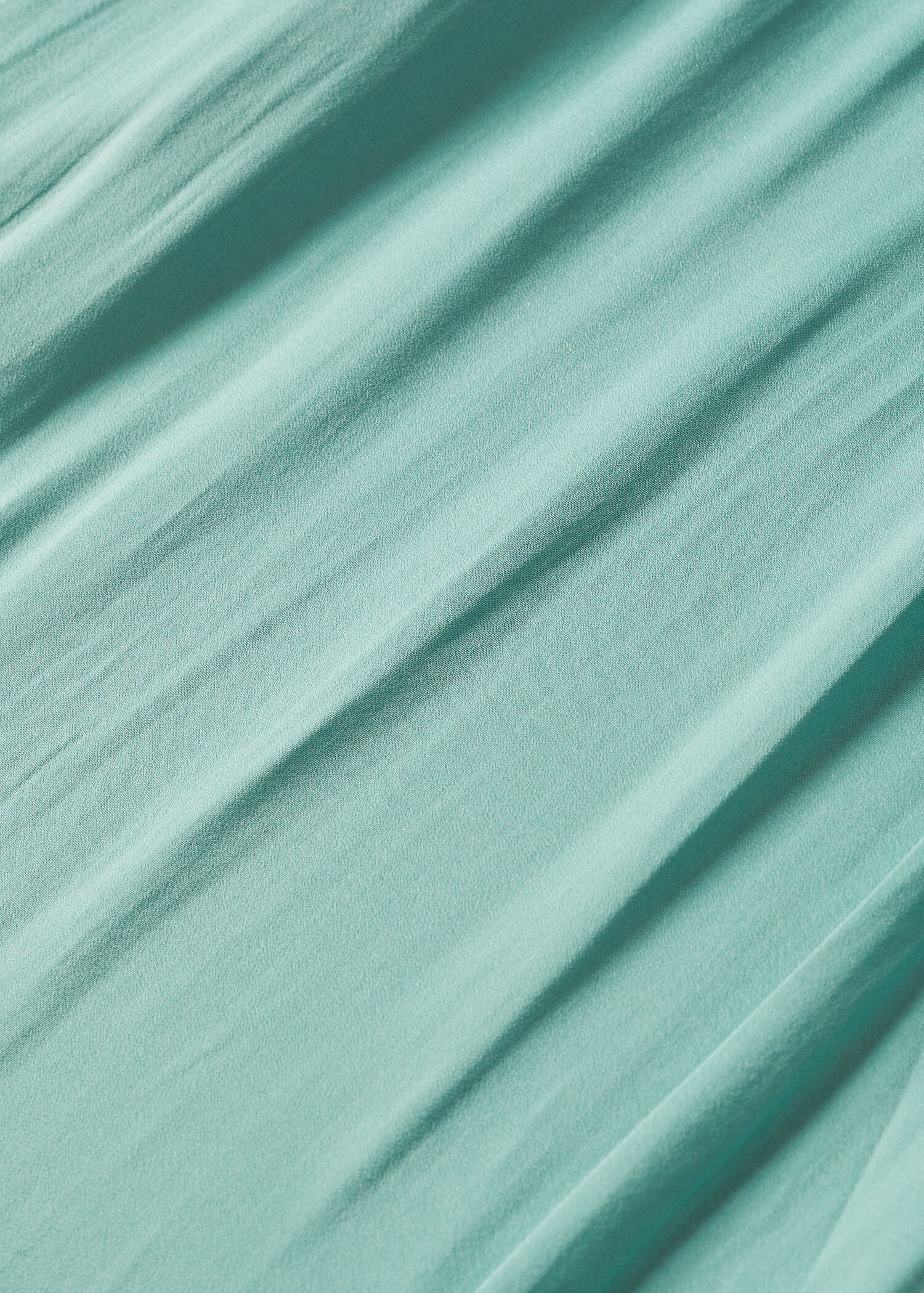 Satin-finish elastic waist trousers - Details of the article 8