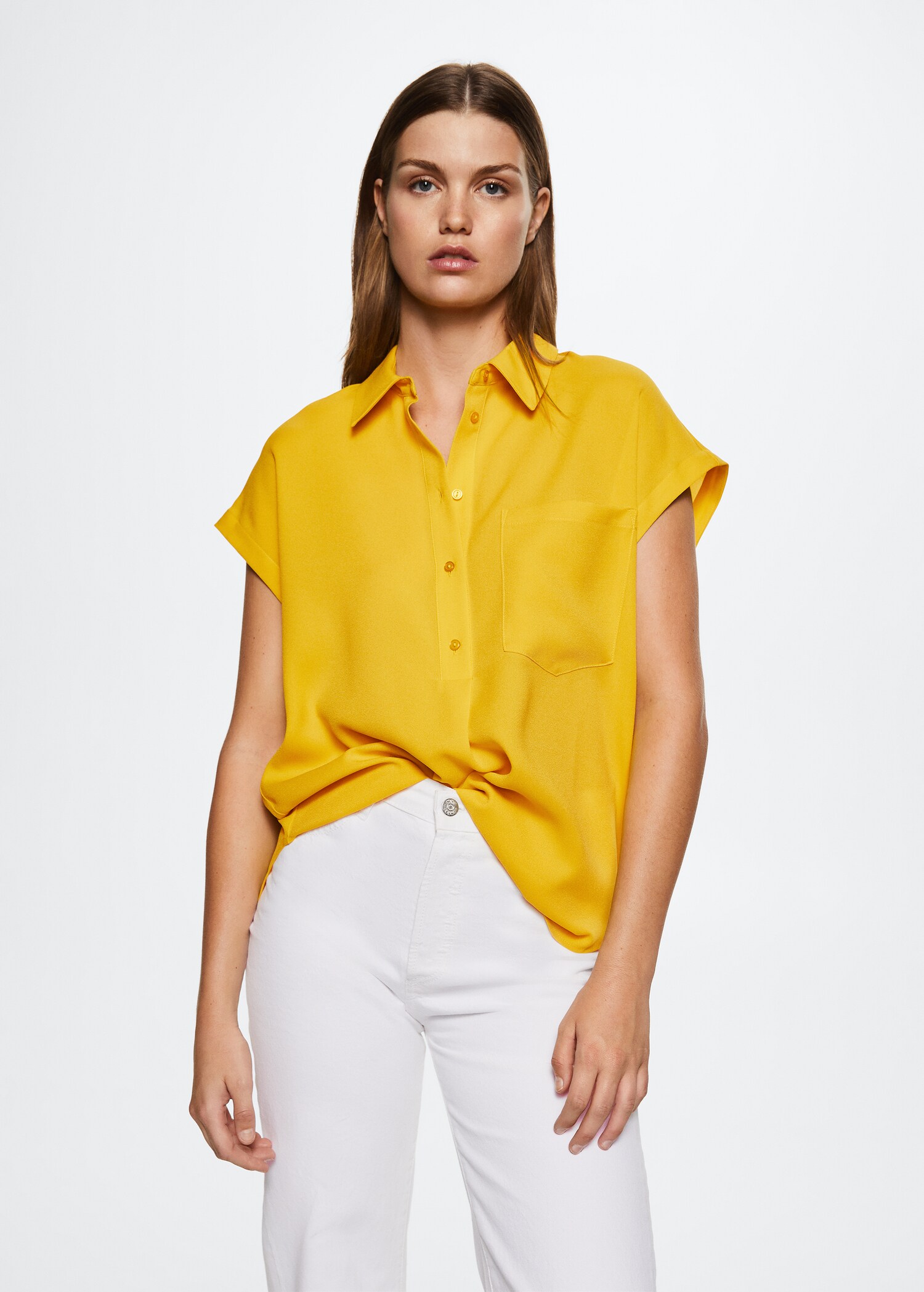 Flowy pocket blouse - Medium plane