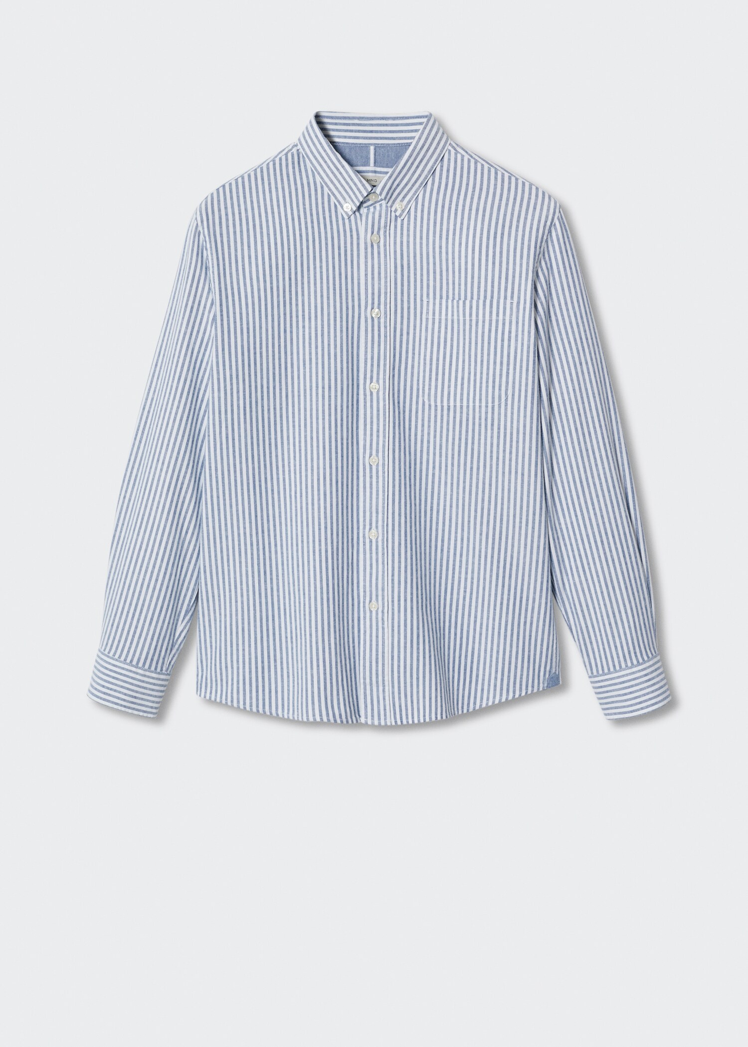 Regular-fit cotton striped shirt - Article without model