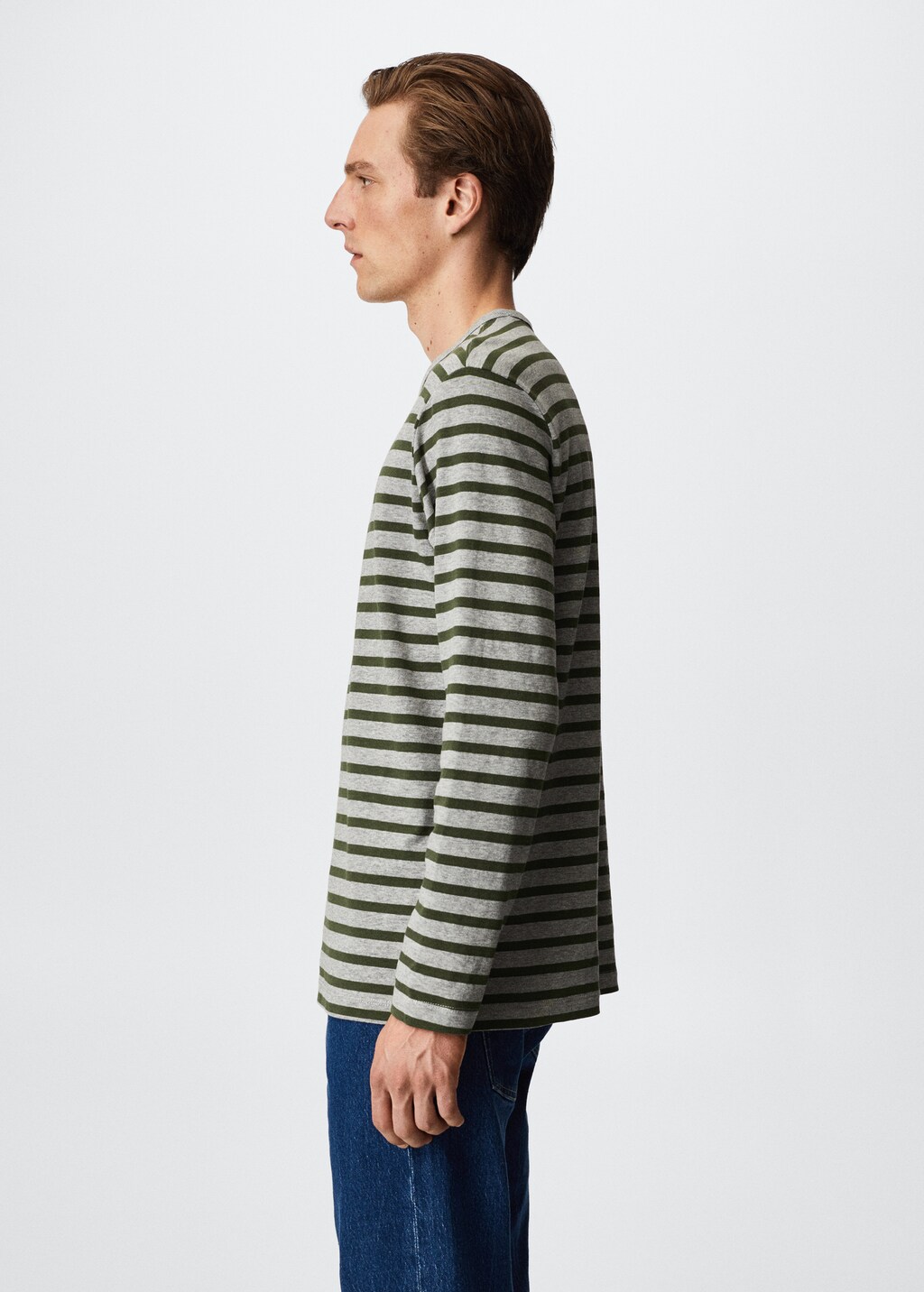 Long sleeve striped t shirt mens deals